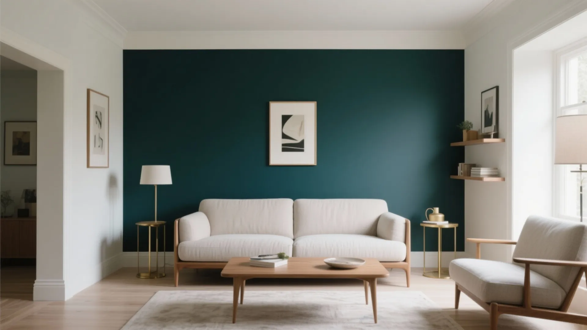 Single Accent Wall in a Deep, Cozy Hue