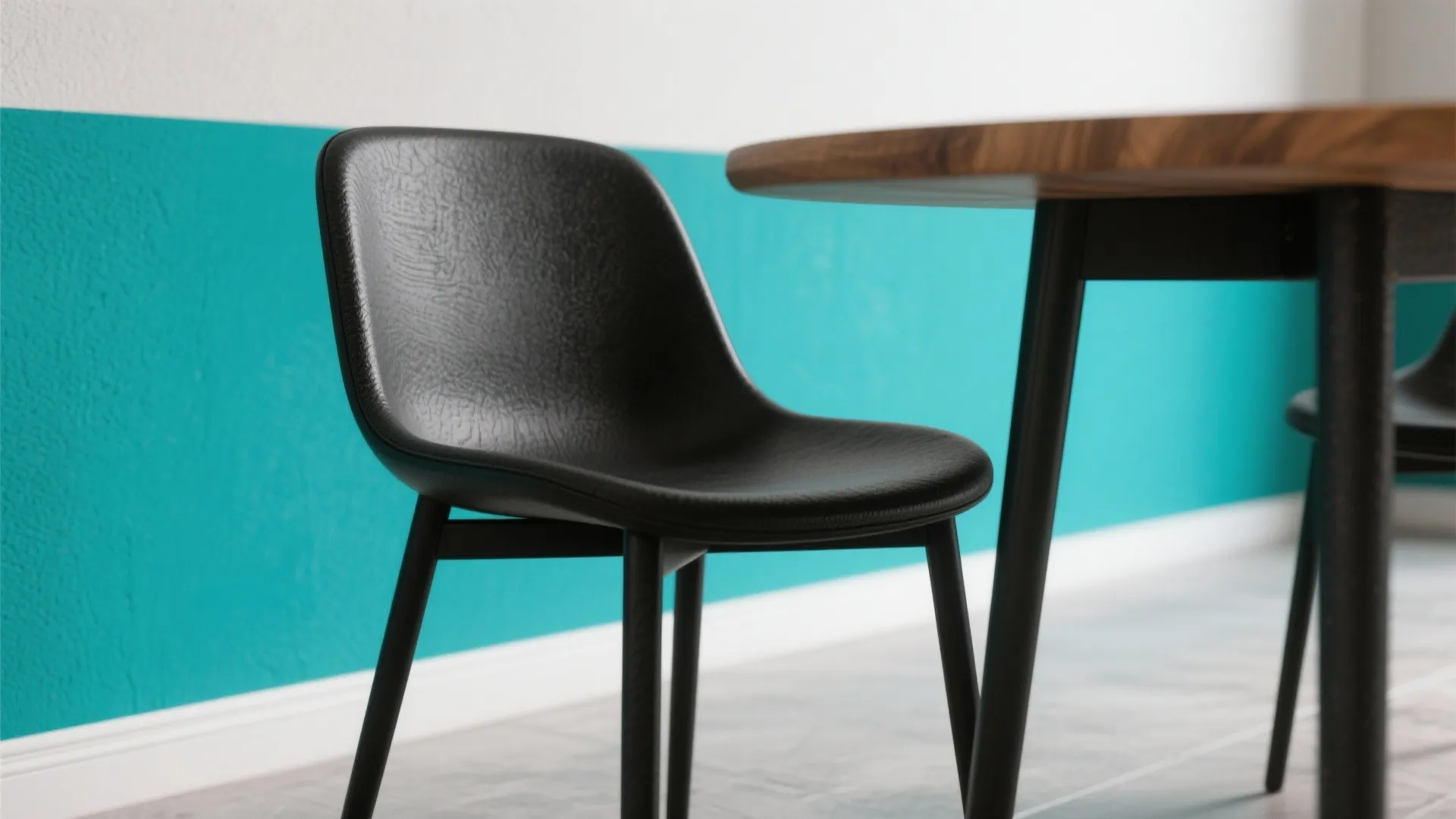 1. Bold Accent Wall with Toned-Down Furnishings