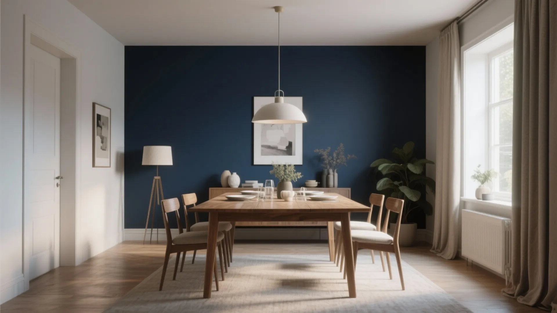 4. Accent Wall with Bold Paint