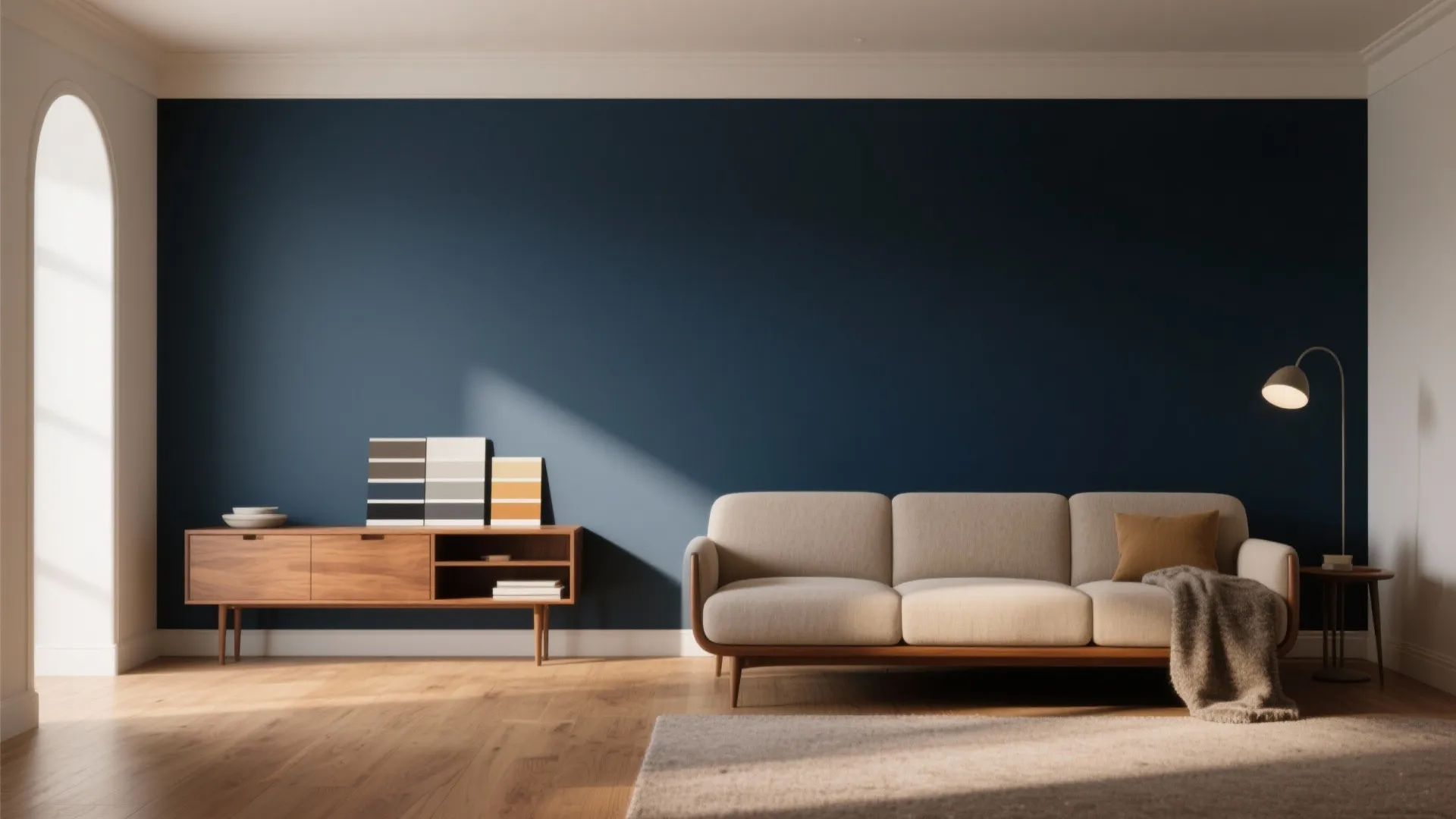 1. Make one wall the drama — and keep the rest neutral