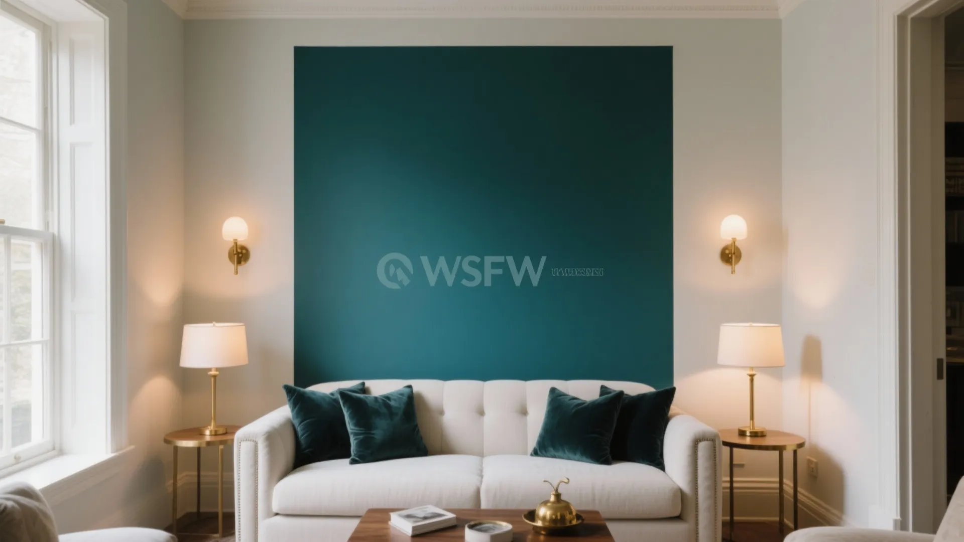 Bold Accent Wall with Controlled Saturation