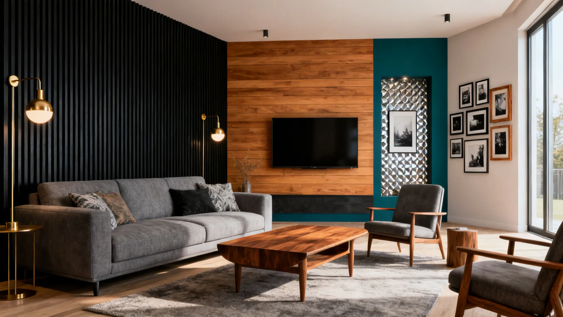 5 Accent Wall Ideas for Grey Living Rooms