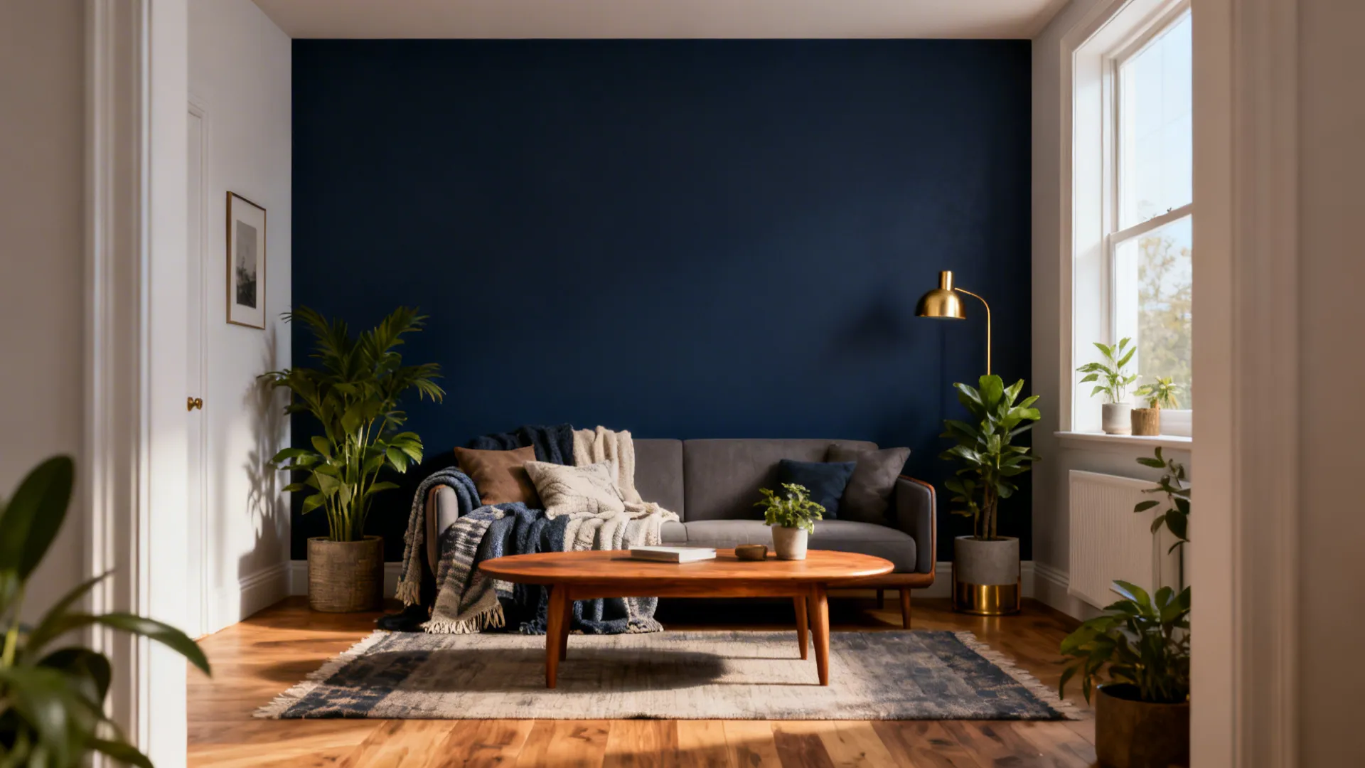 5 Accent Wall Color Ideas for Living Room: Small changes, big impact: creative accent wall colors and how to use them in compact living rooms