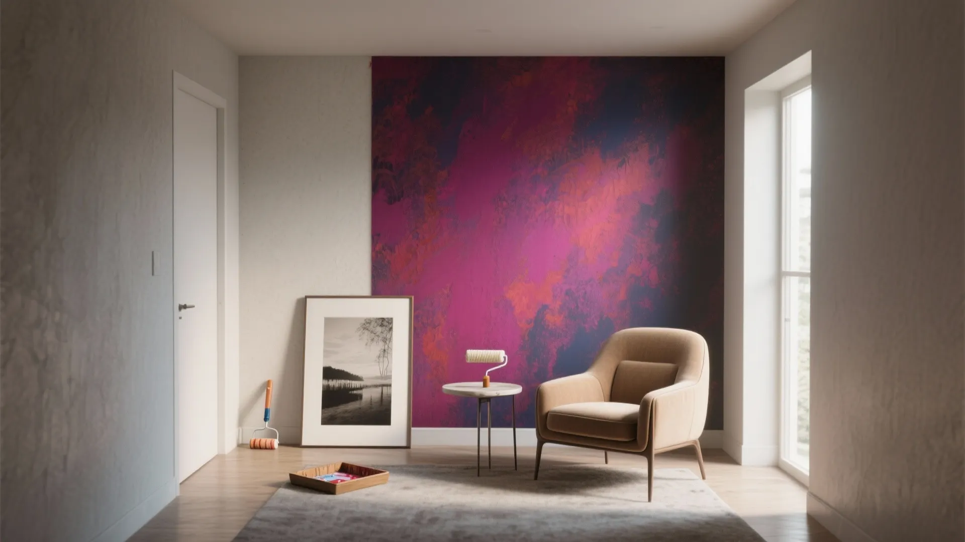 2. Accent wall for big impact, small cost