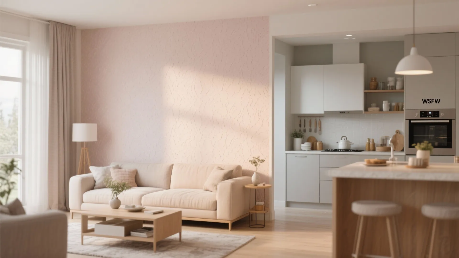 10. Accent Wall in the Living Area