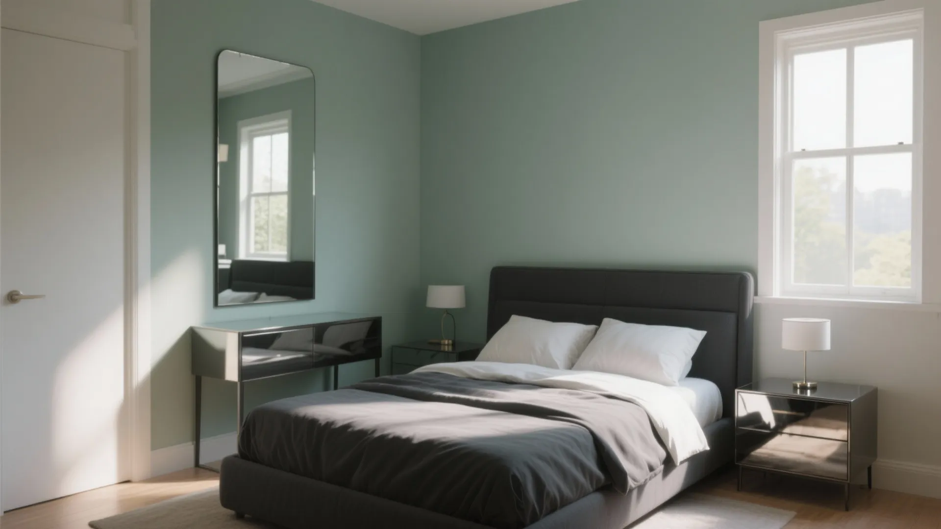 2. Accent Walls and Reflective Surfaces