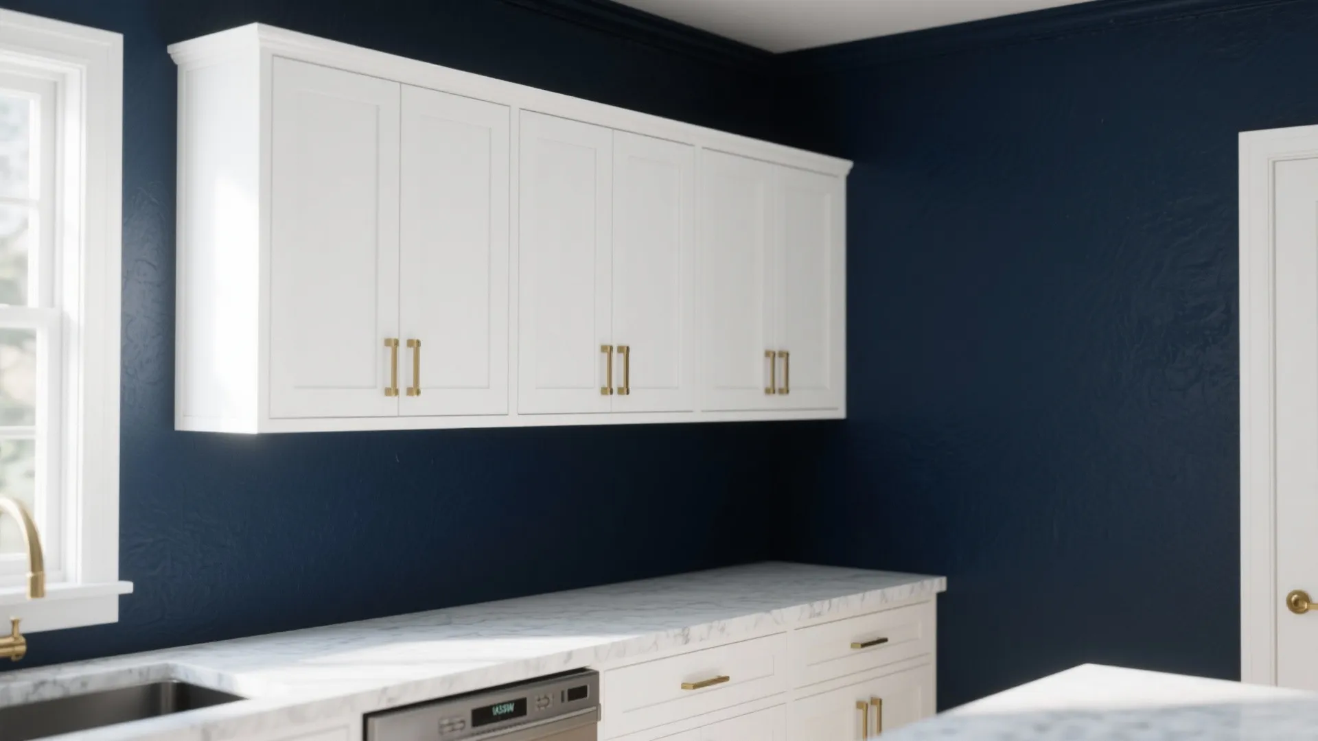 1. High-Contrast Accent Wall