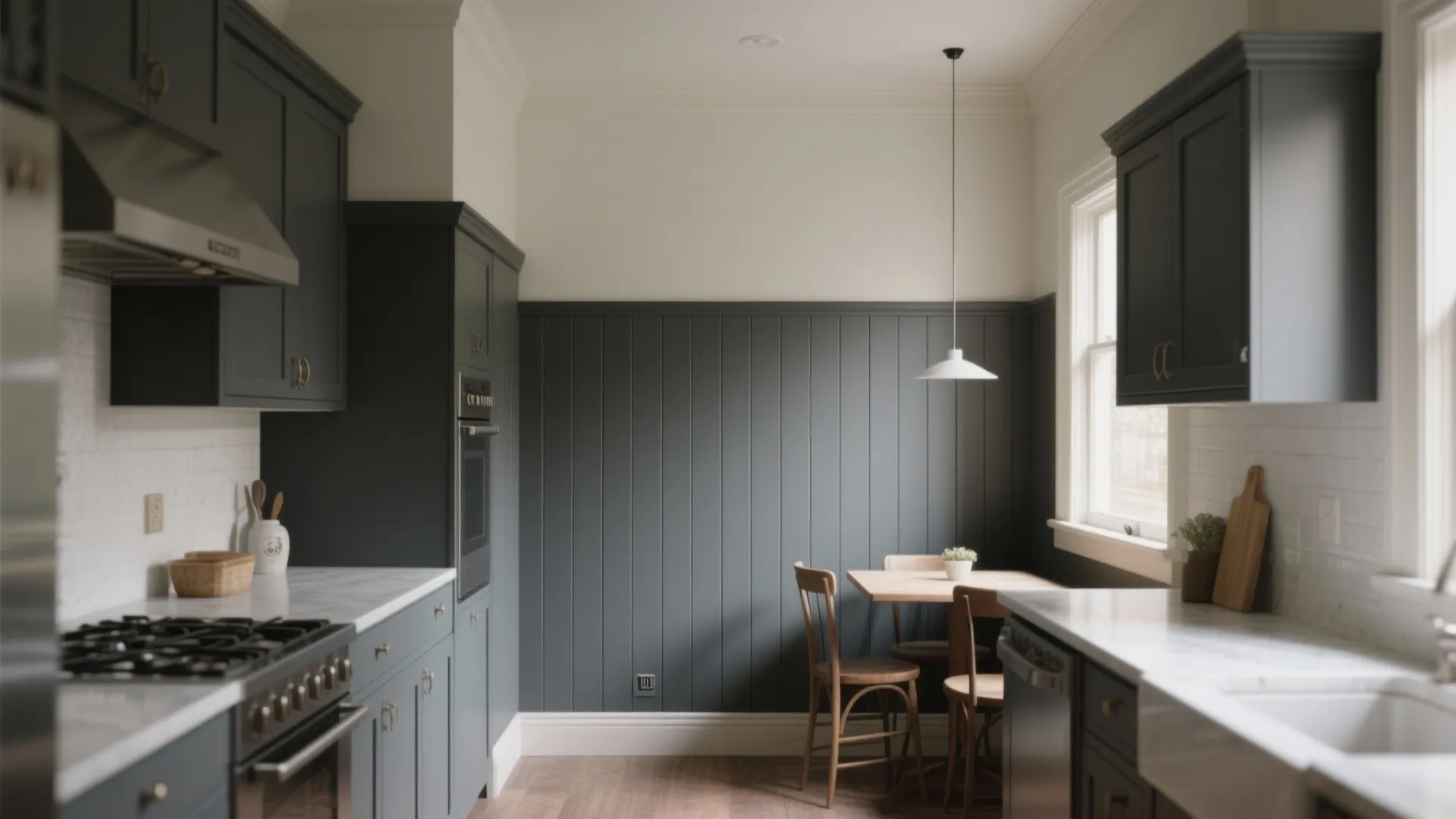 3. Accent wall panels with a matte statement