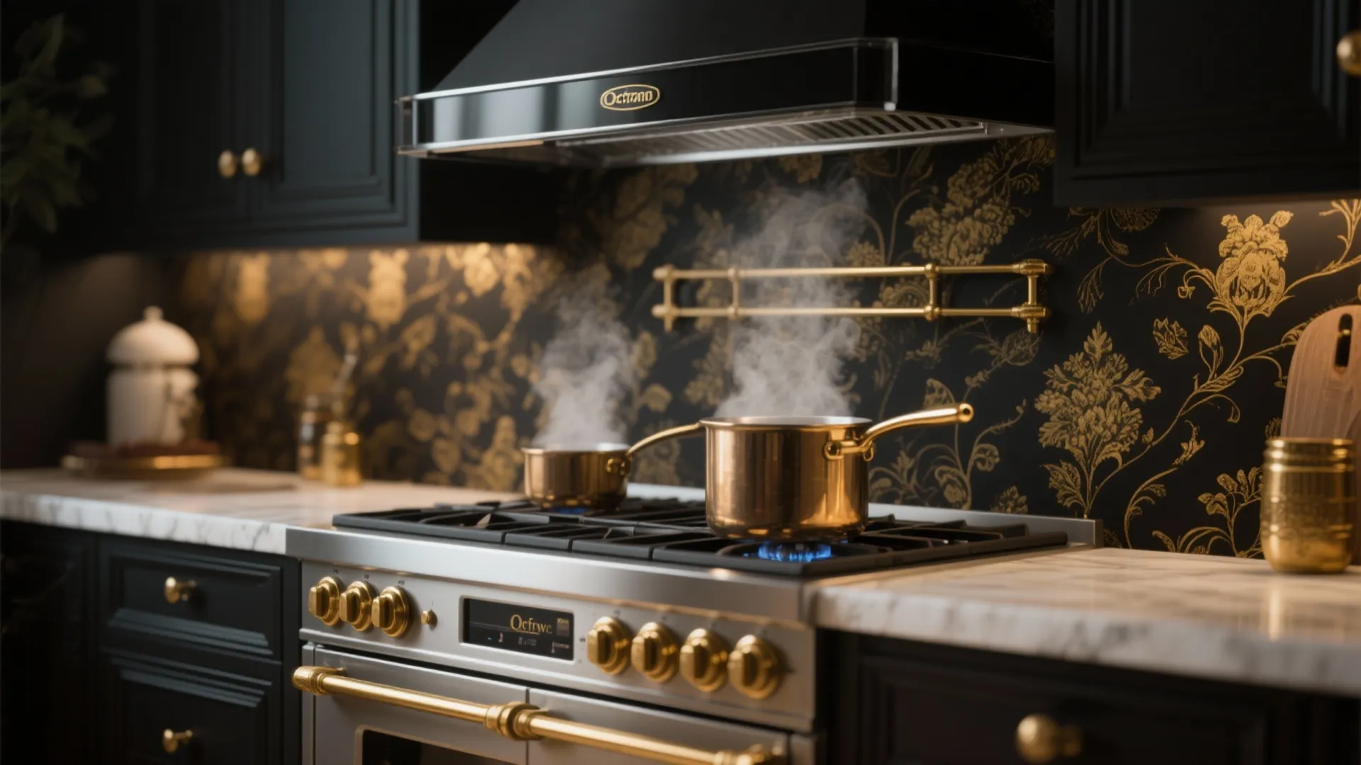 1. Accent Wall Behind the Range