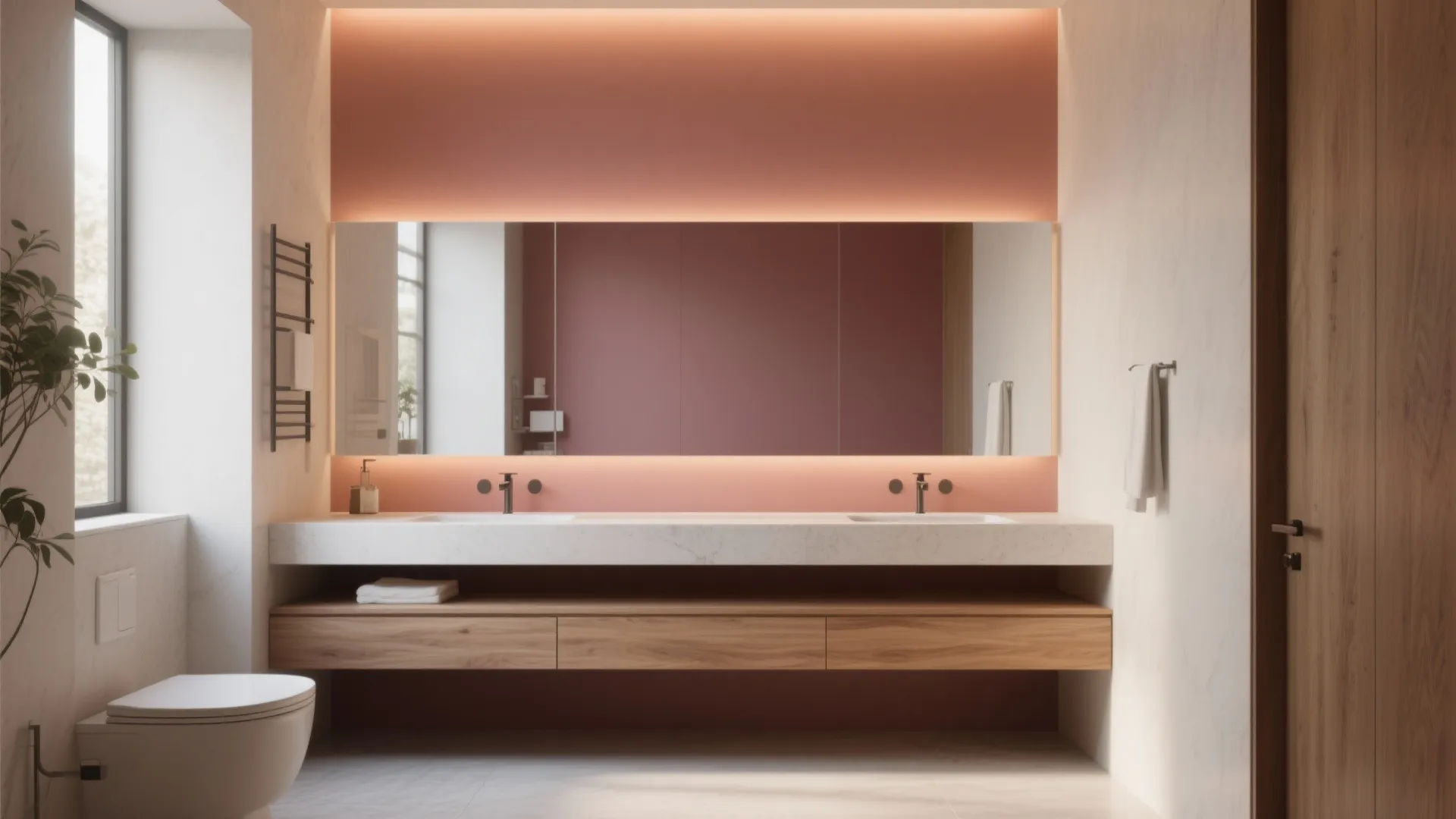 2. Accent Wall with Color Pop