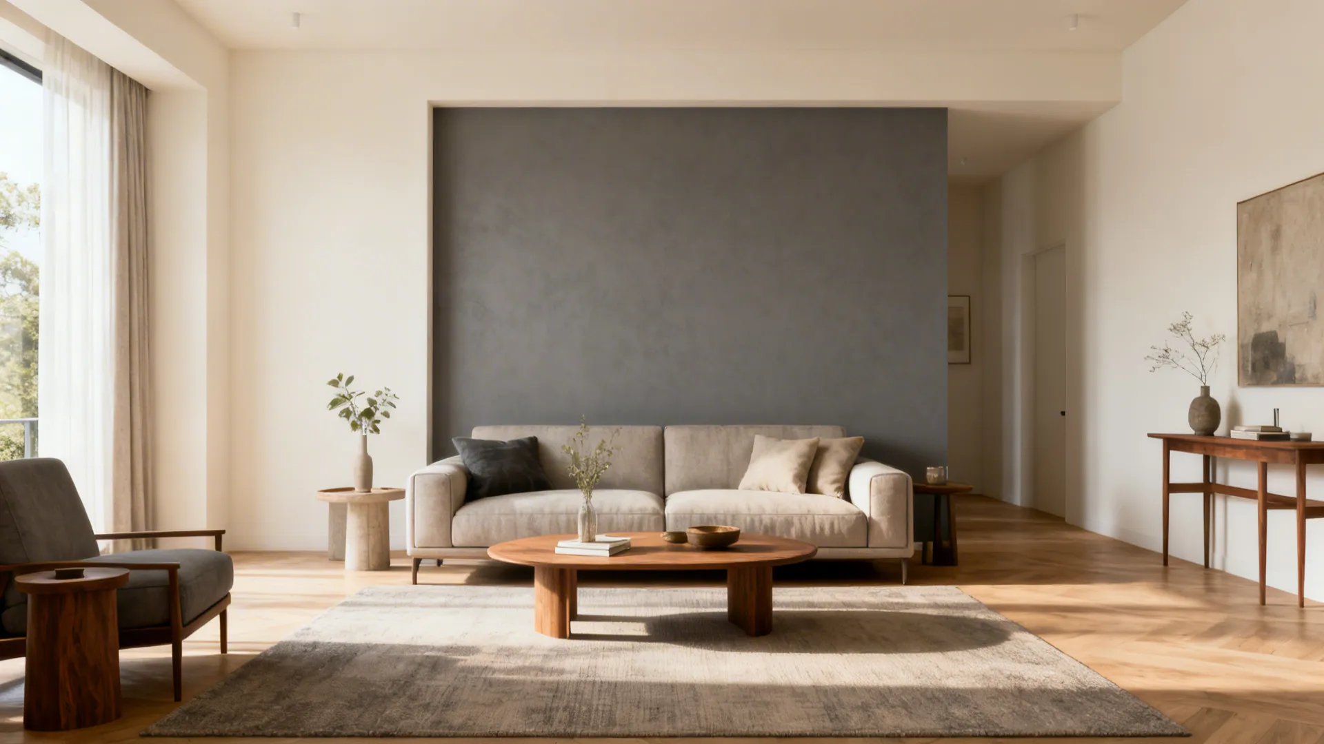 5. Accent Wall Strategy for Small Rooms