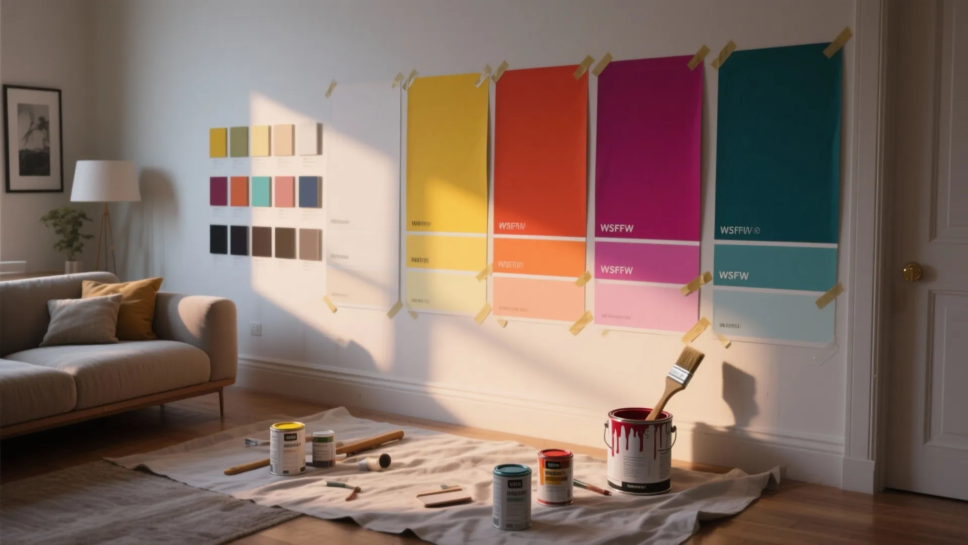 4. Accent walls and how to pick the right pigment