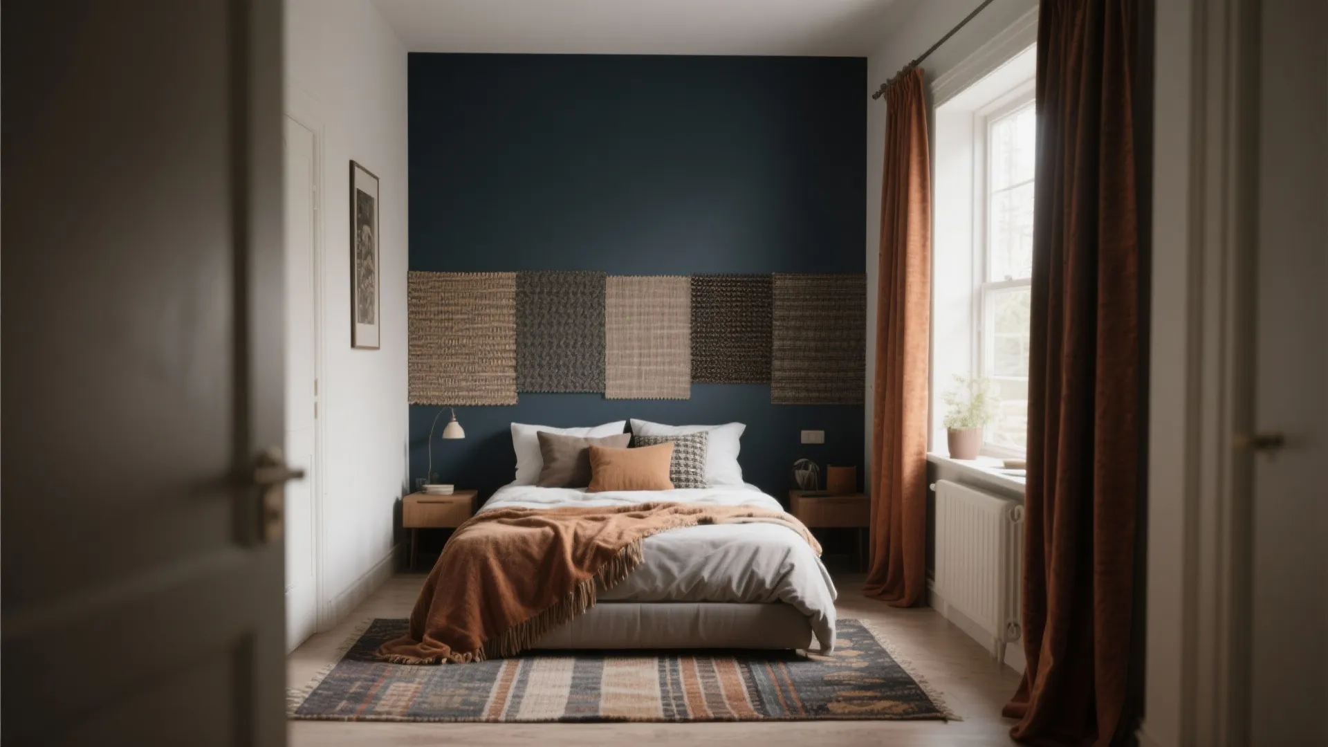 4. Accent walls, textiles and color zoning