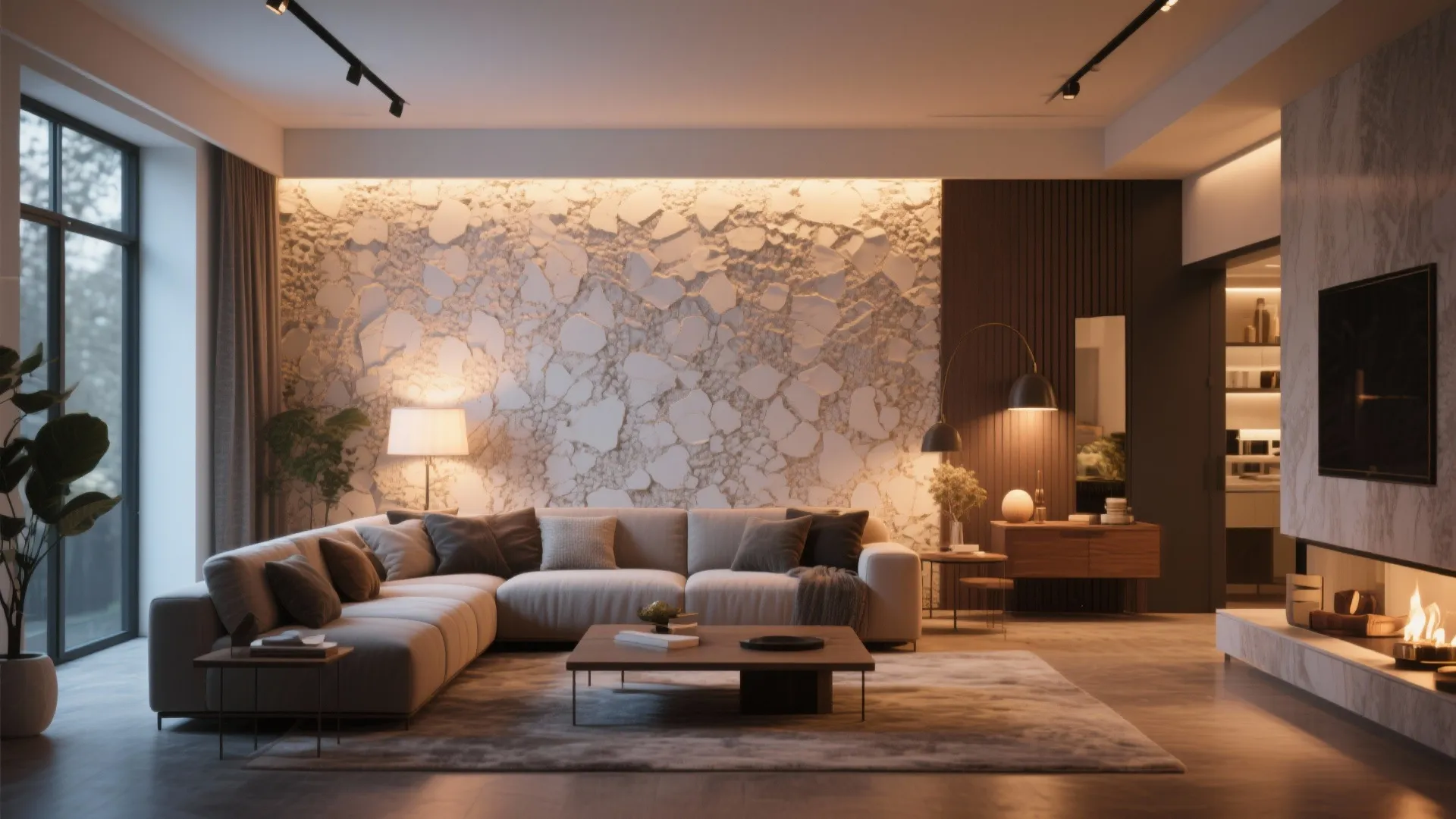 Accent Wall with Texture