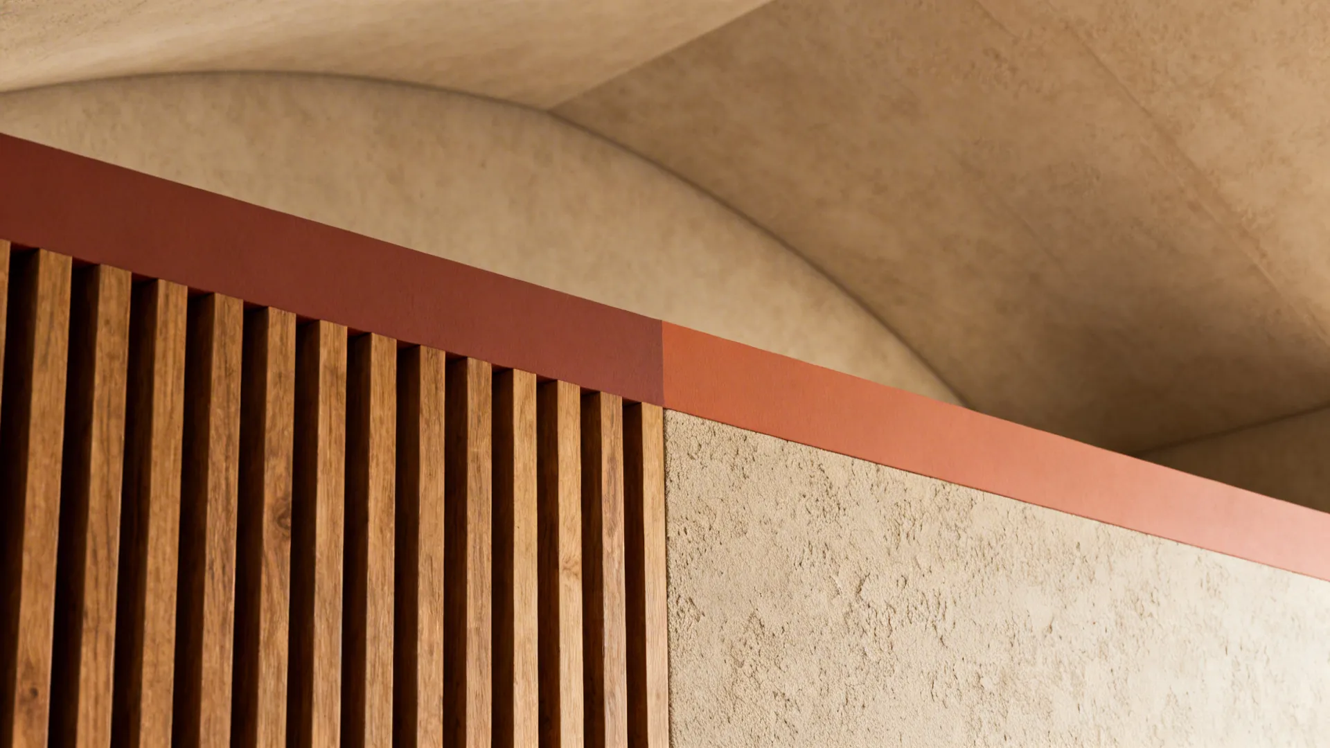 1. Layered accent wall with mixed materials