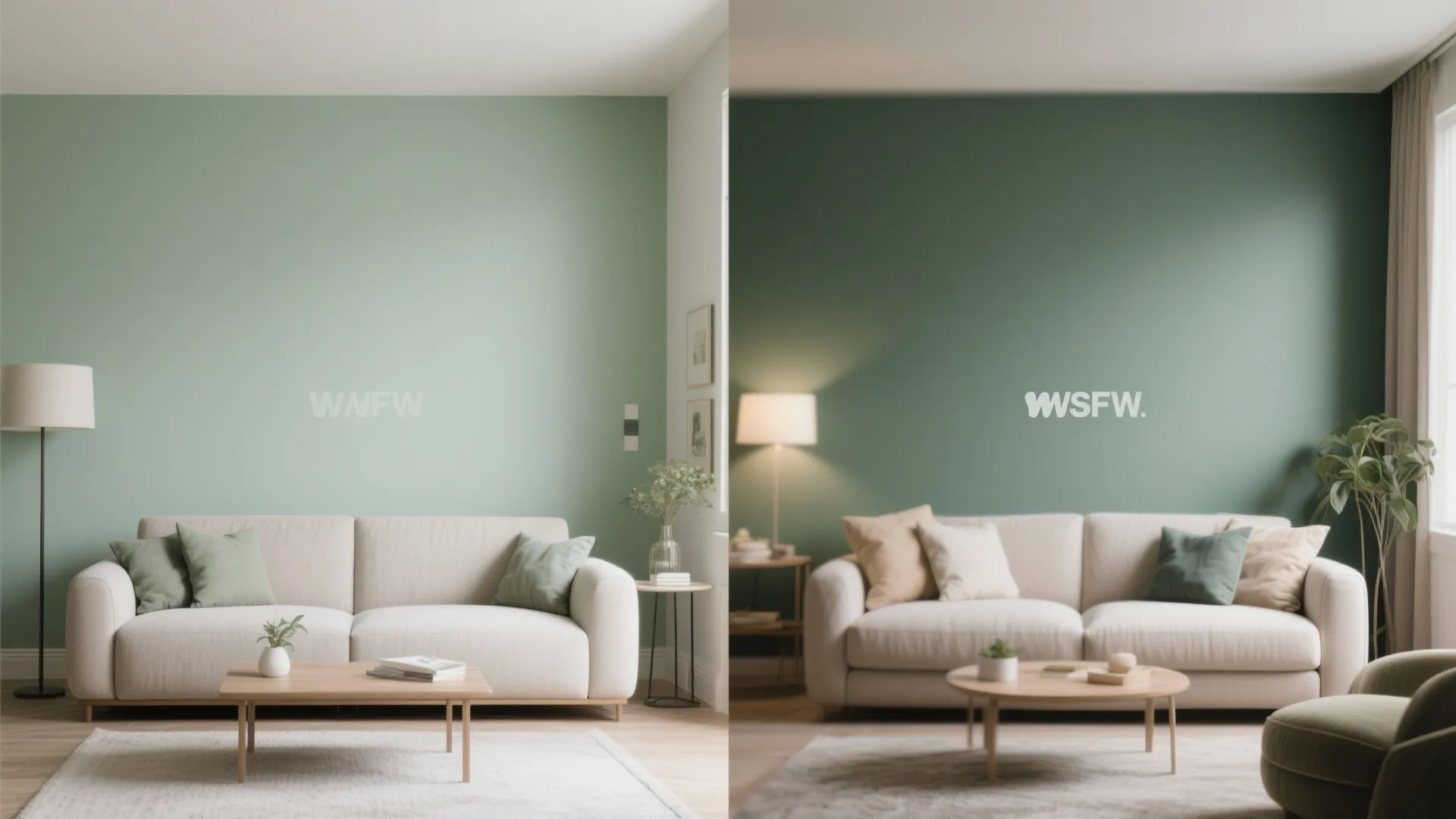 9. Small Accent Wall with Paint or Peel & Stick