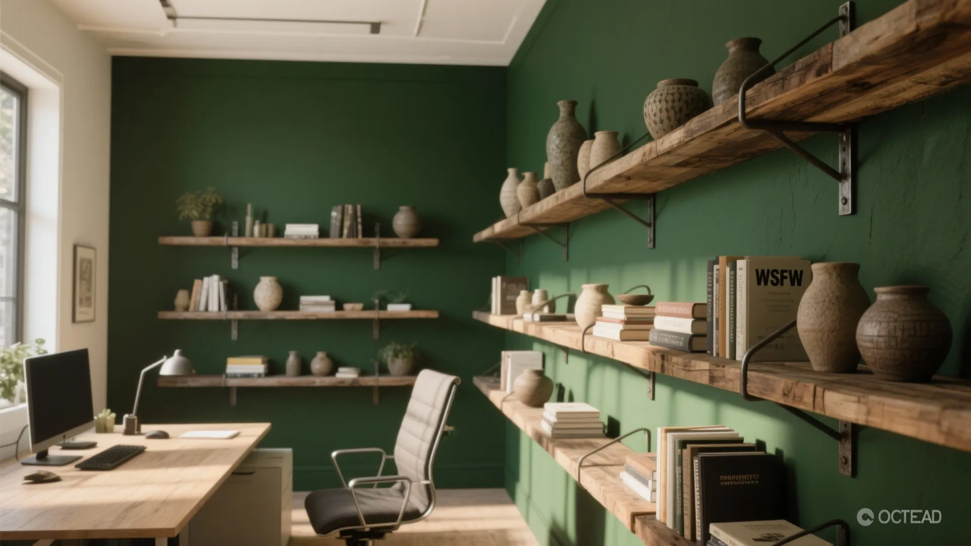 3. Accent Wall with Natural Materials