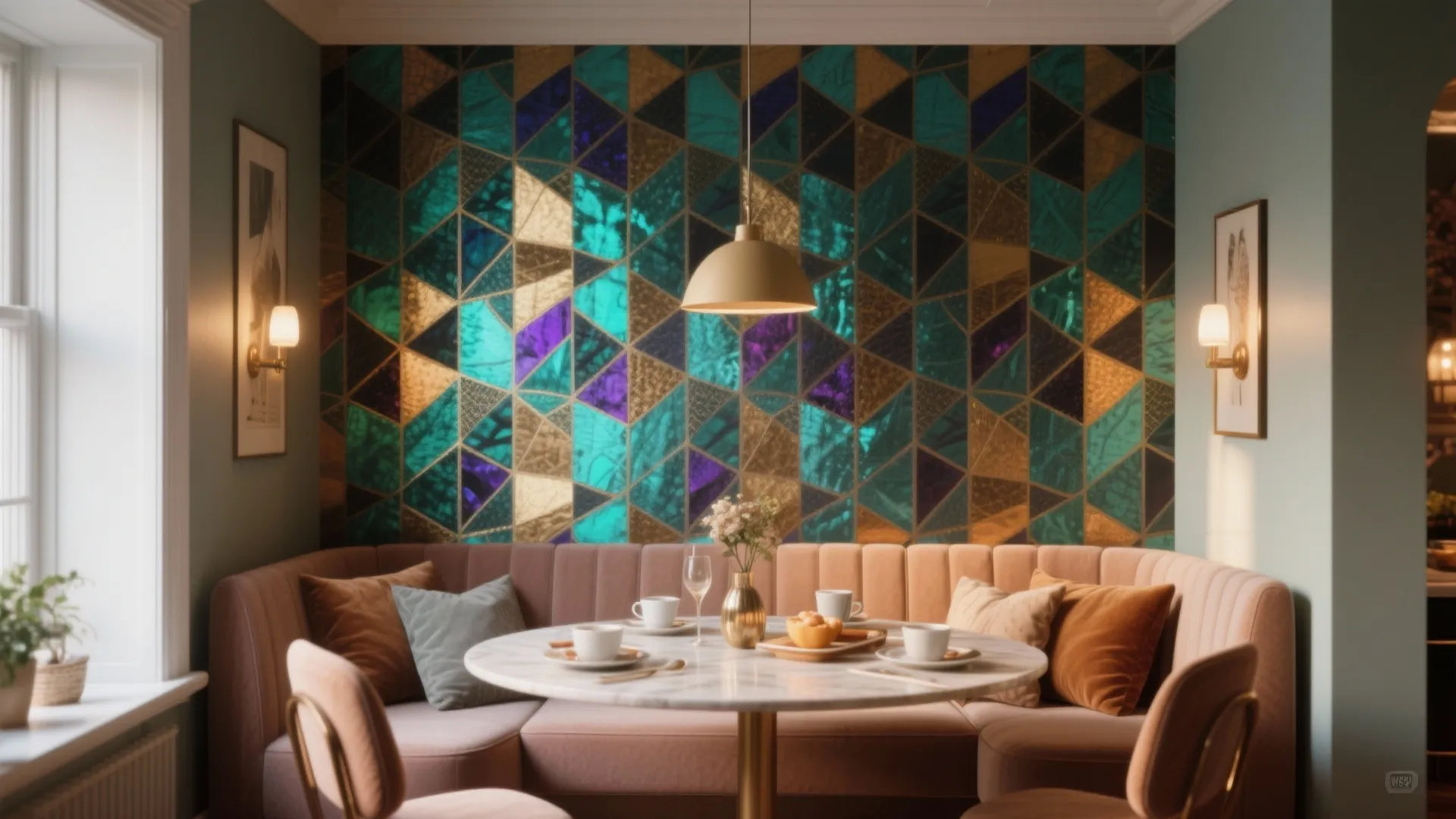 5. Bold Accent Wallpaper