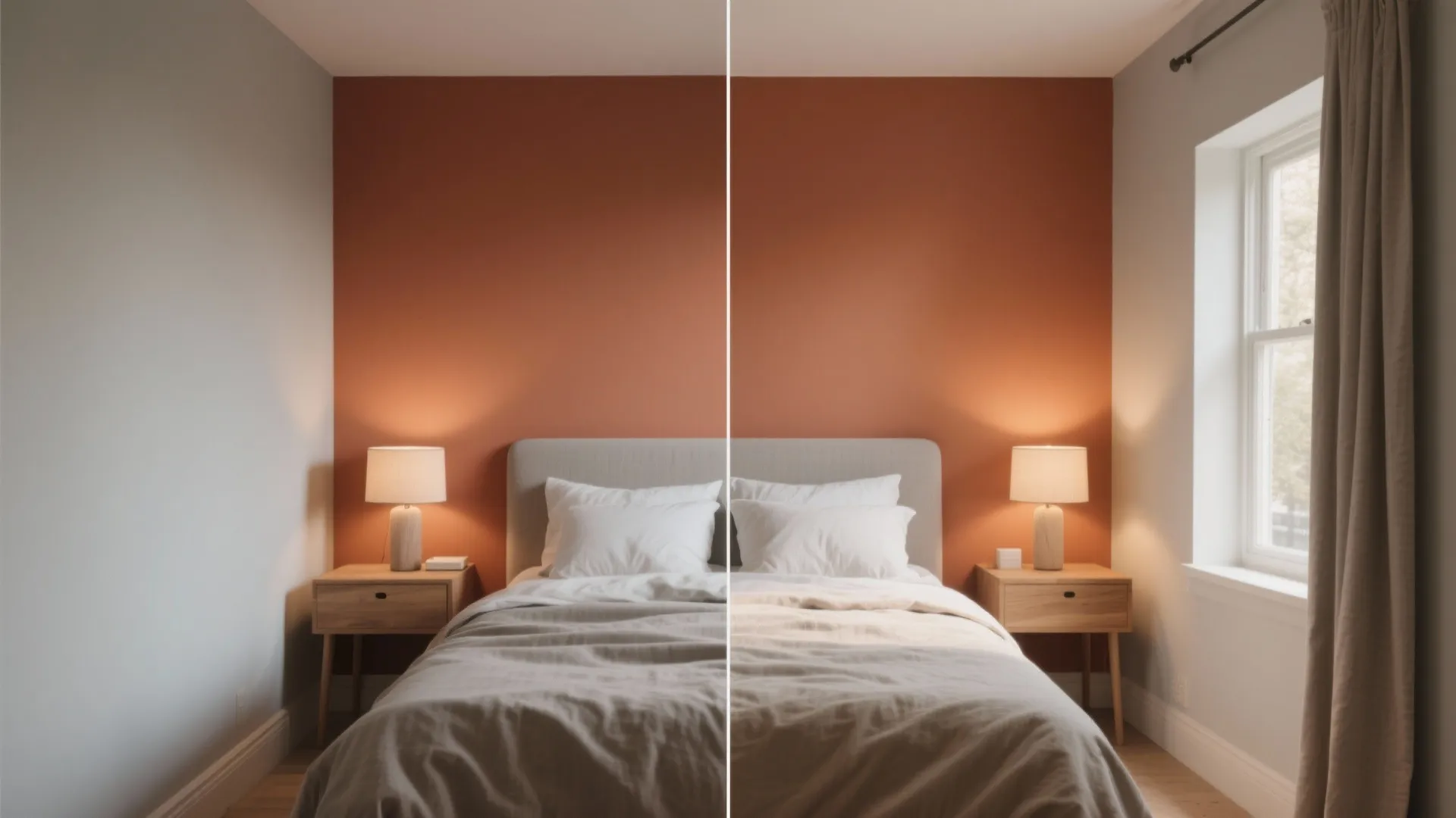 Balanced Accent Walls (Warm + Cool)