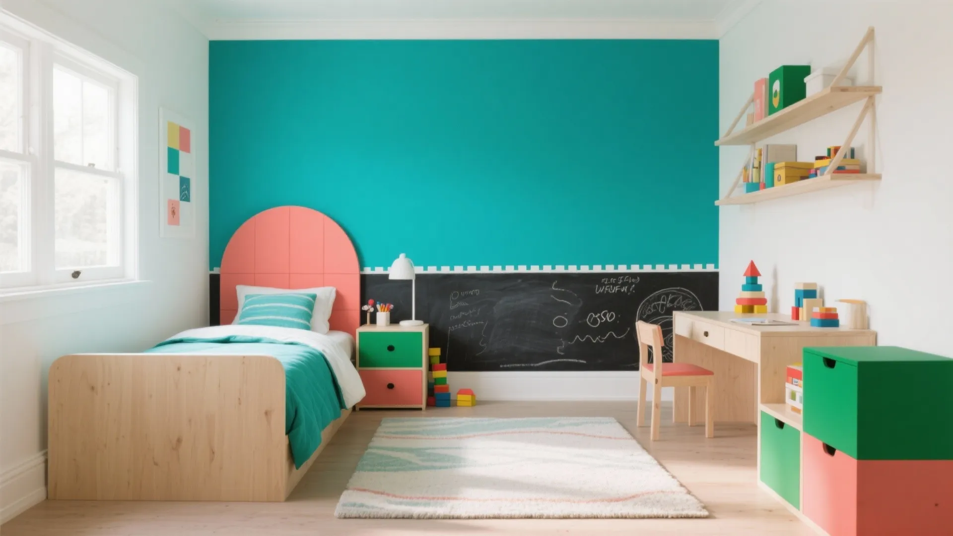 Bold Accent Walls and Color Zoning