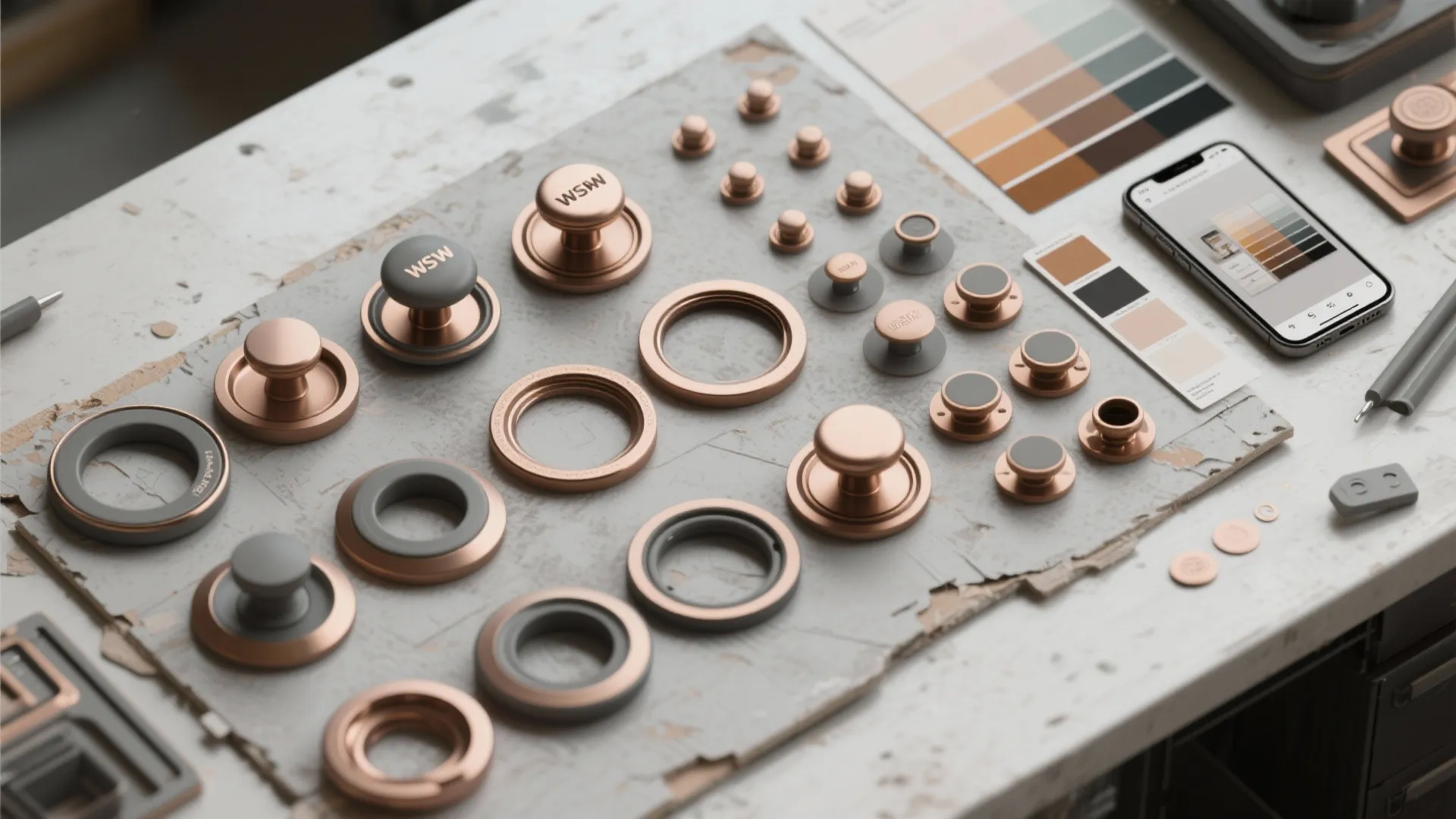 5. Accents and Small Details — Matte, Satin, or Metallic