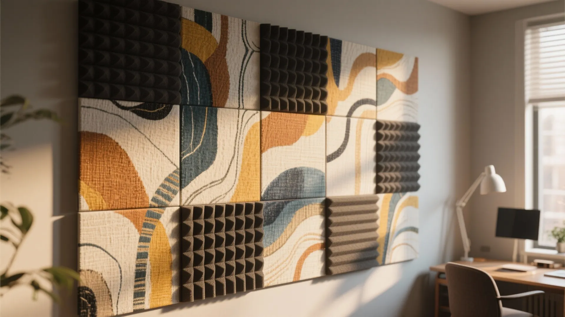 9. Acoustic Panels Disguised as Art