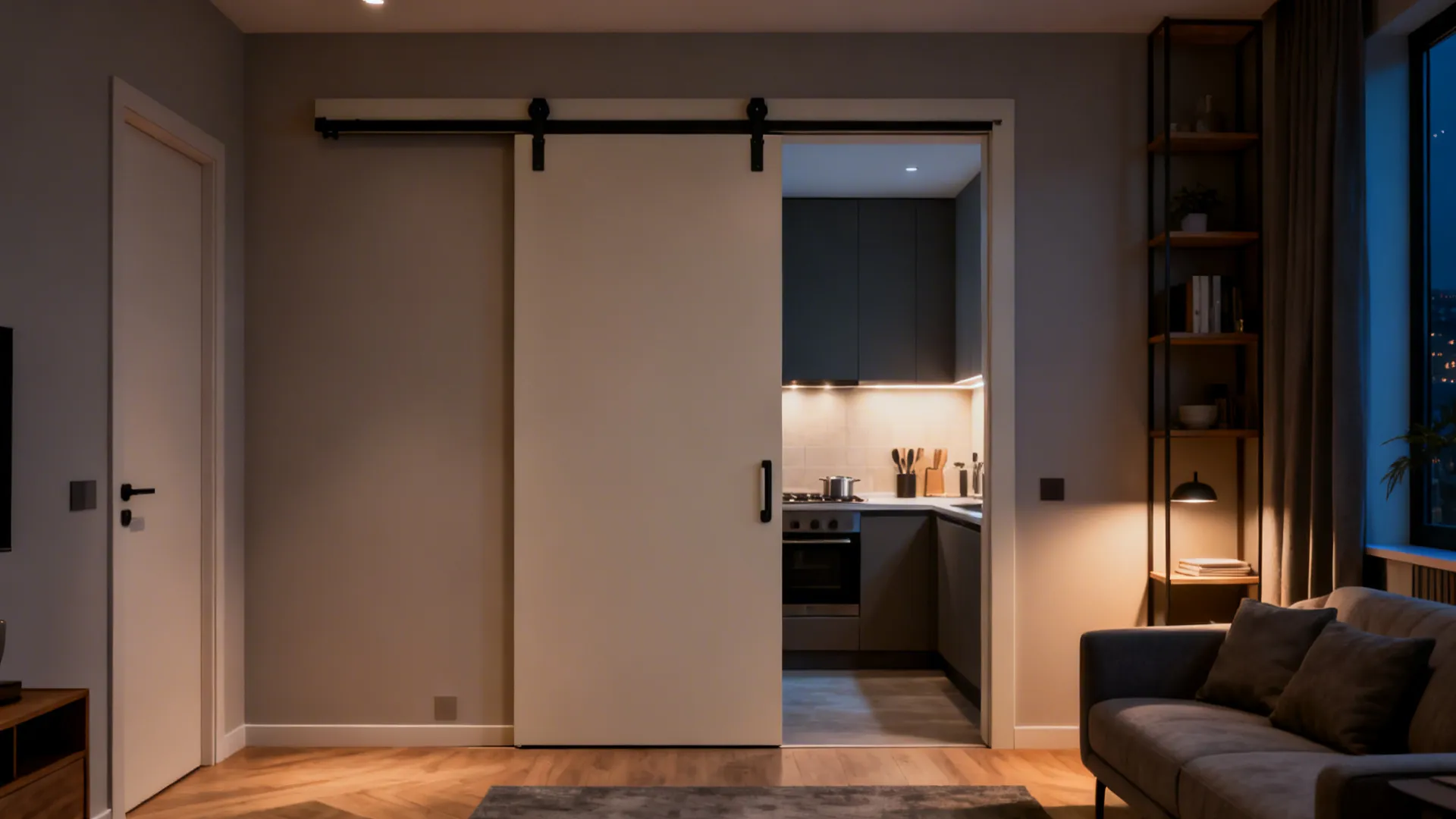 Sliding Barn Door With Acoustic Core