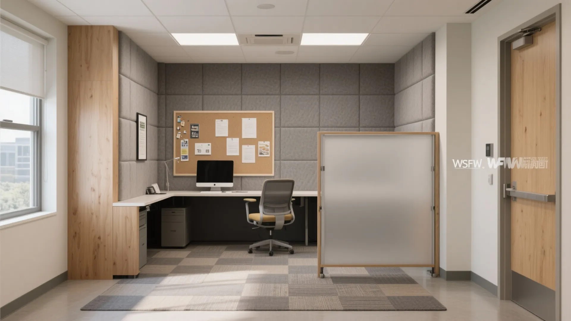 Acoustic calm with soft walls and quiet floors