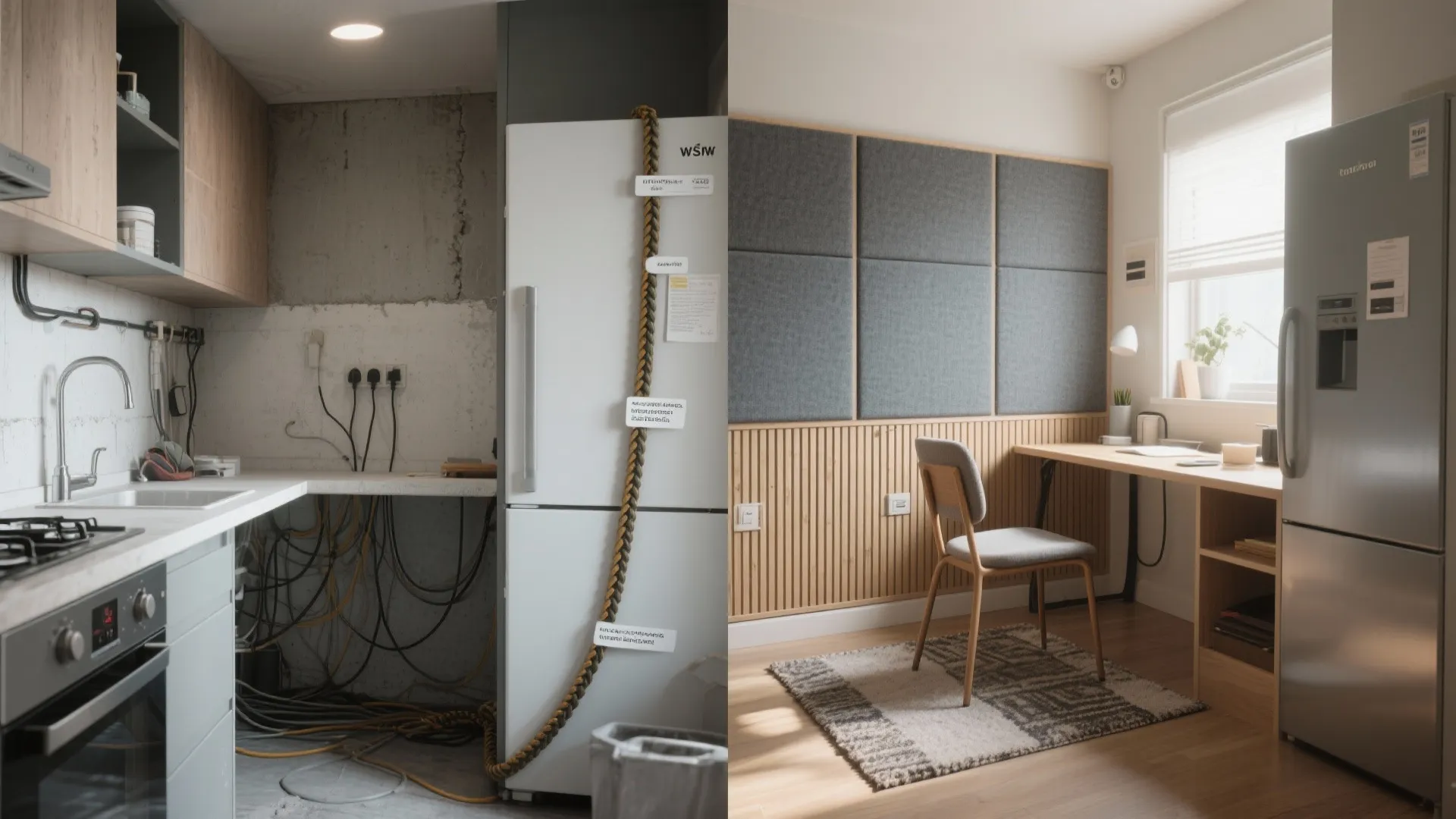 Acoustic Zoning and Cable Discipline Between Cook and Code