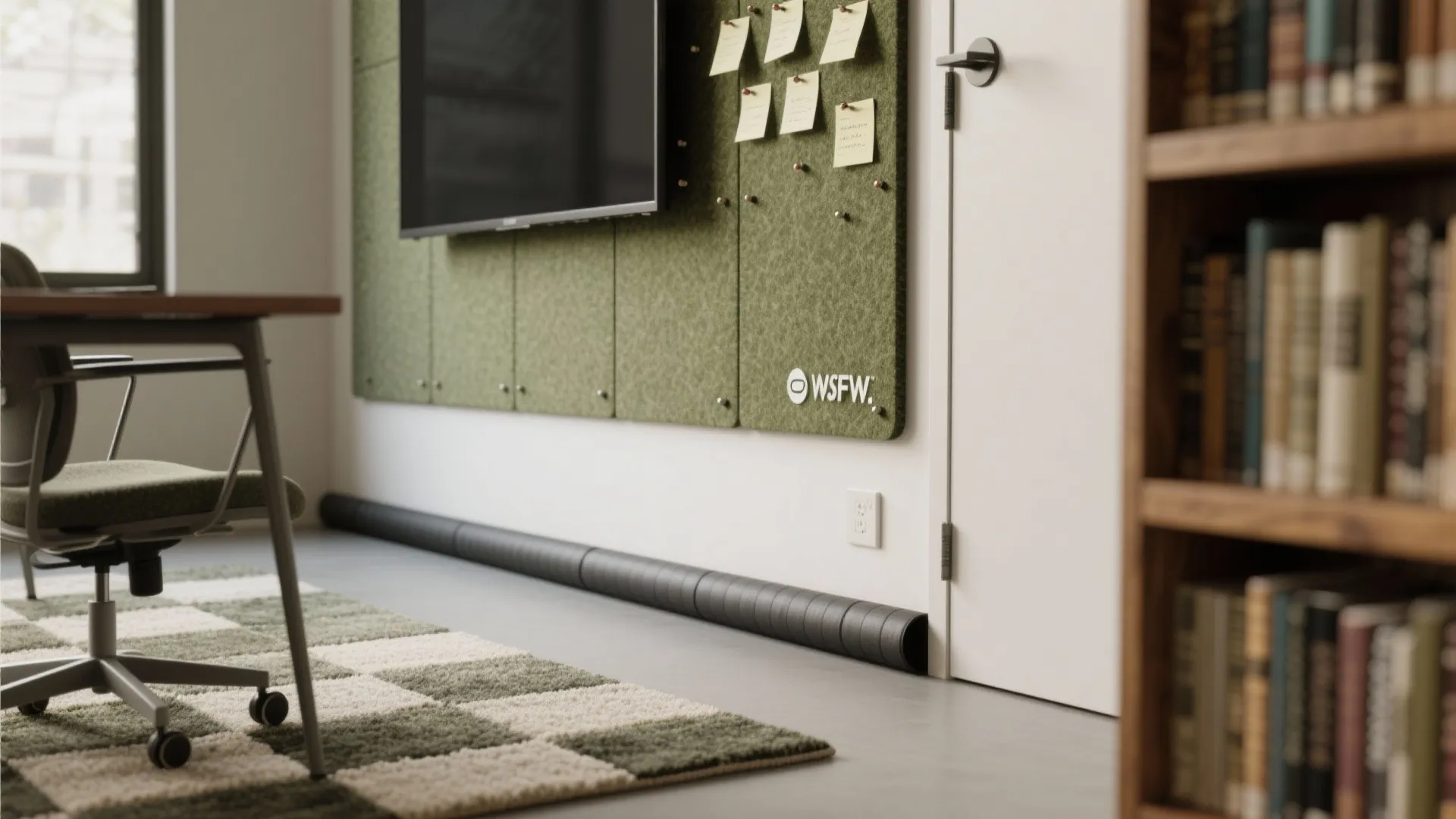 Acoustic calm with soft walls and quiet floors