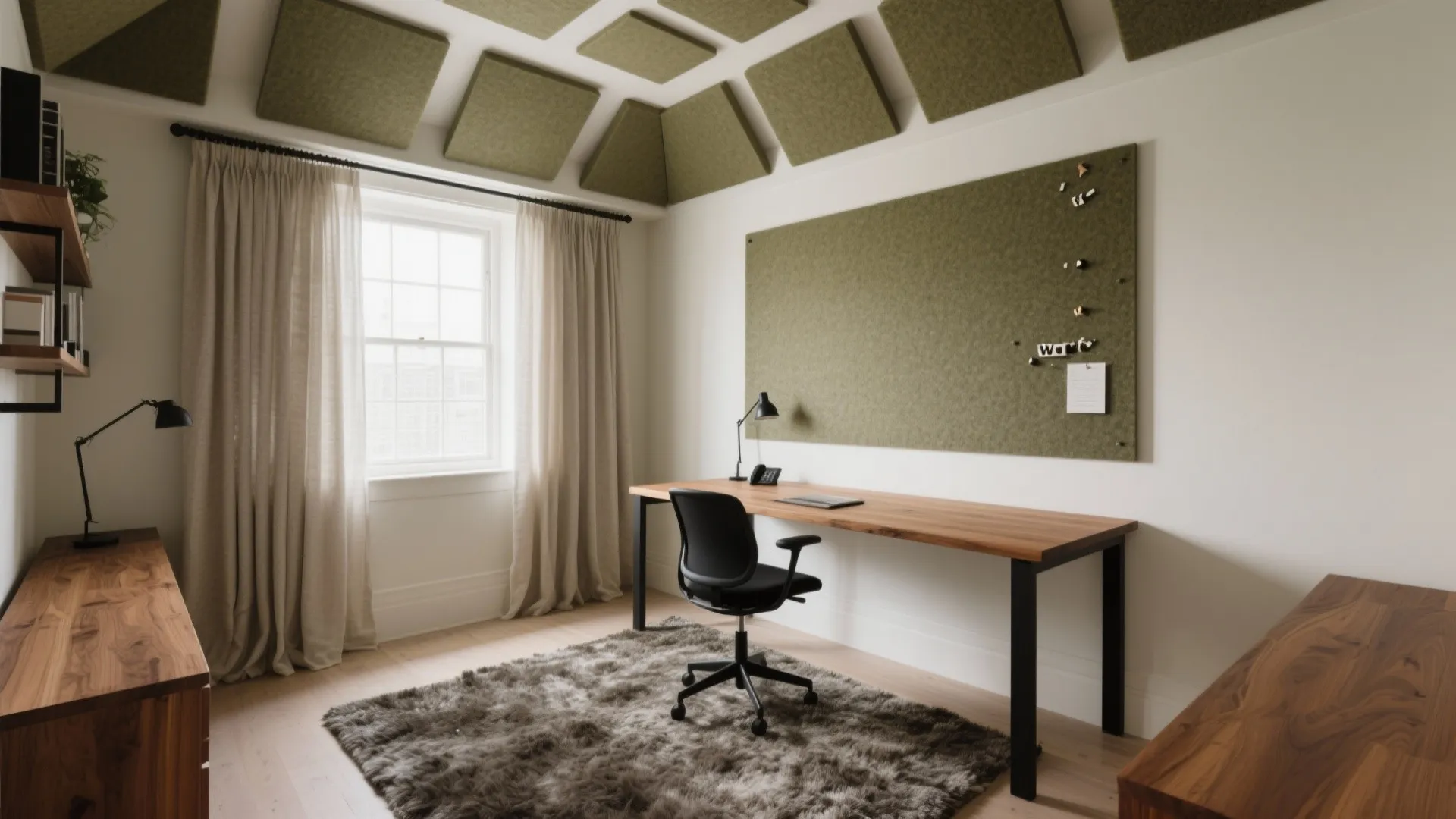 Acoustic-first: Ceiling, Walls, and Soft Layers