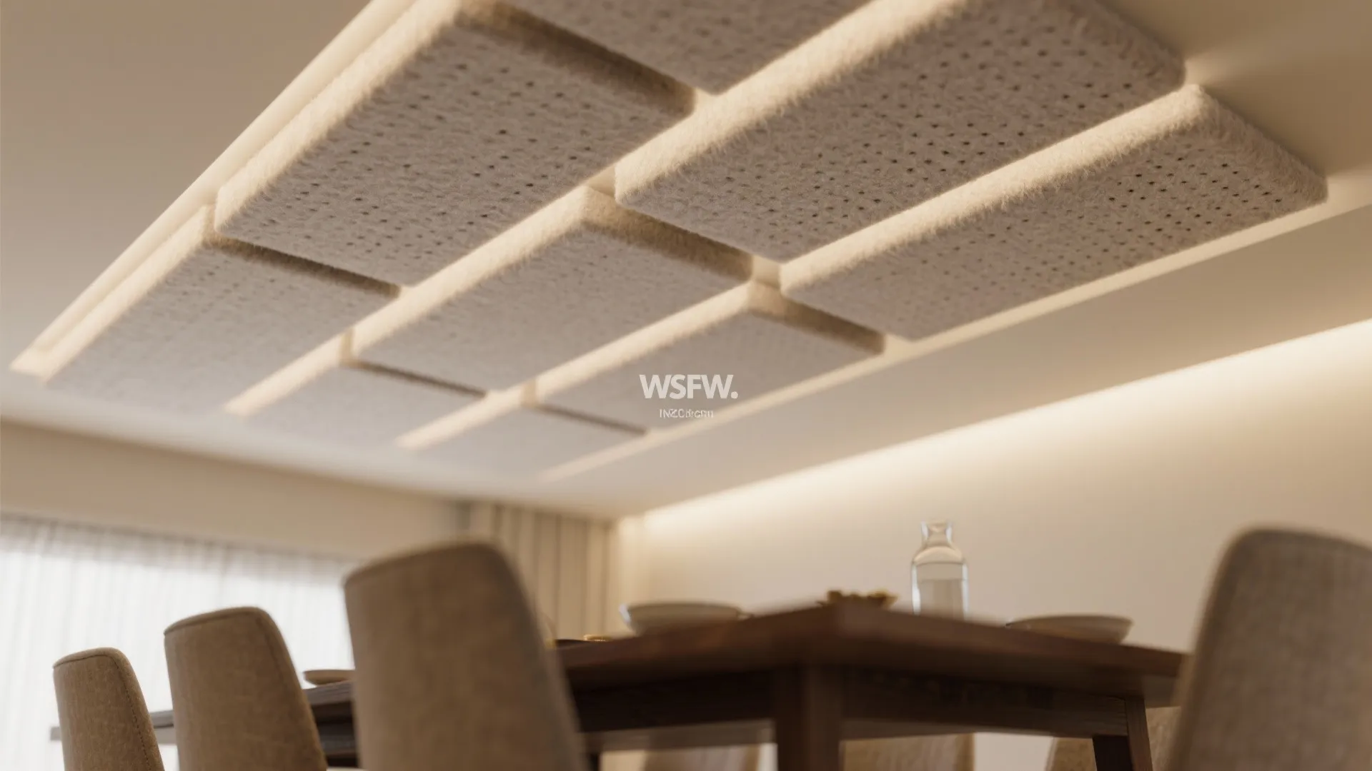 Textured Ceiling Panels for Acoustics