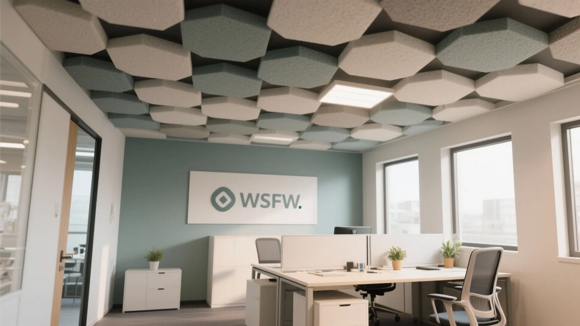 10. Acoustic Ceiling Panels
