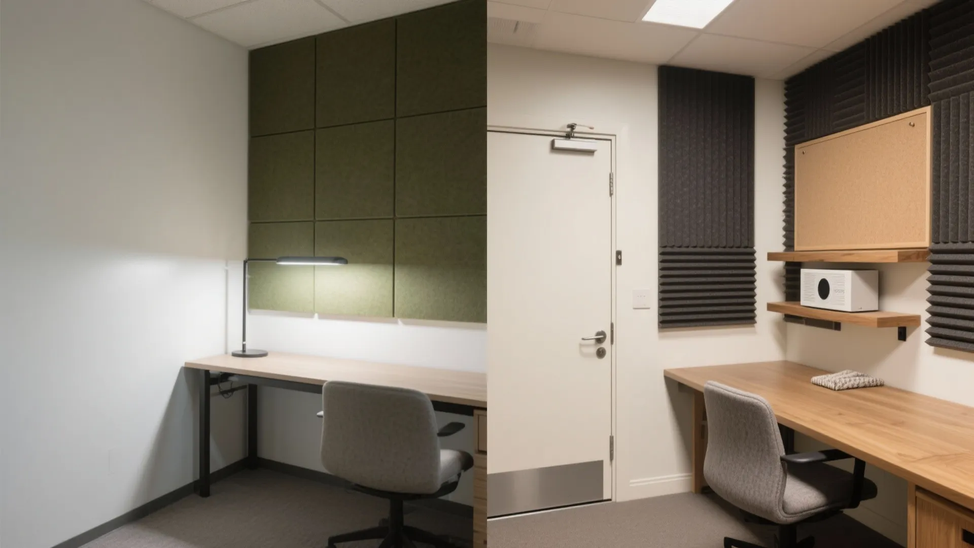 4) Acoustic layers: soft finishes, seals, and sound masking