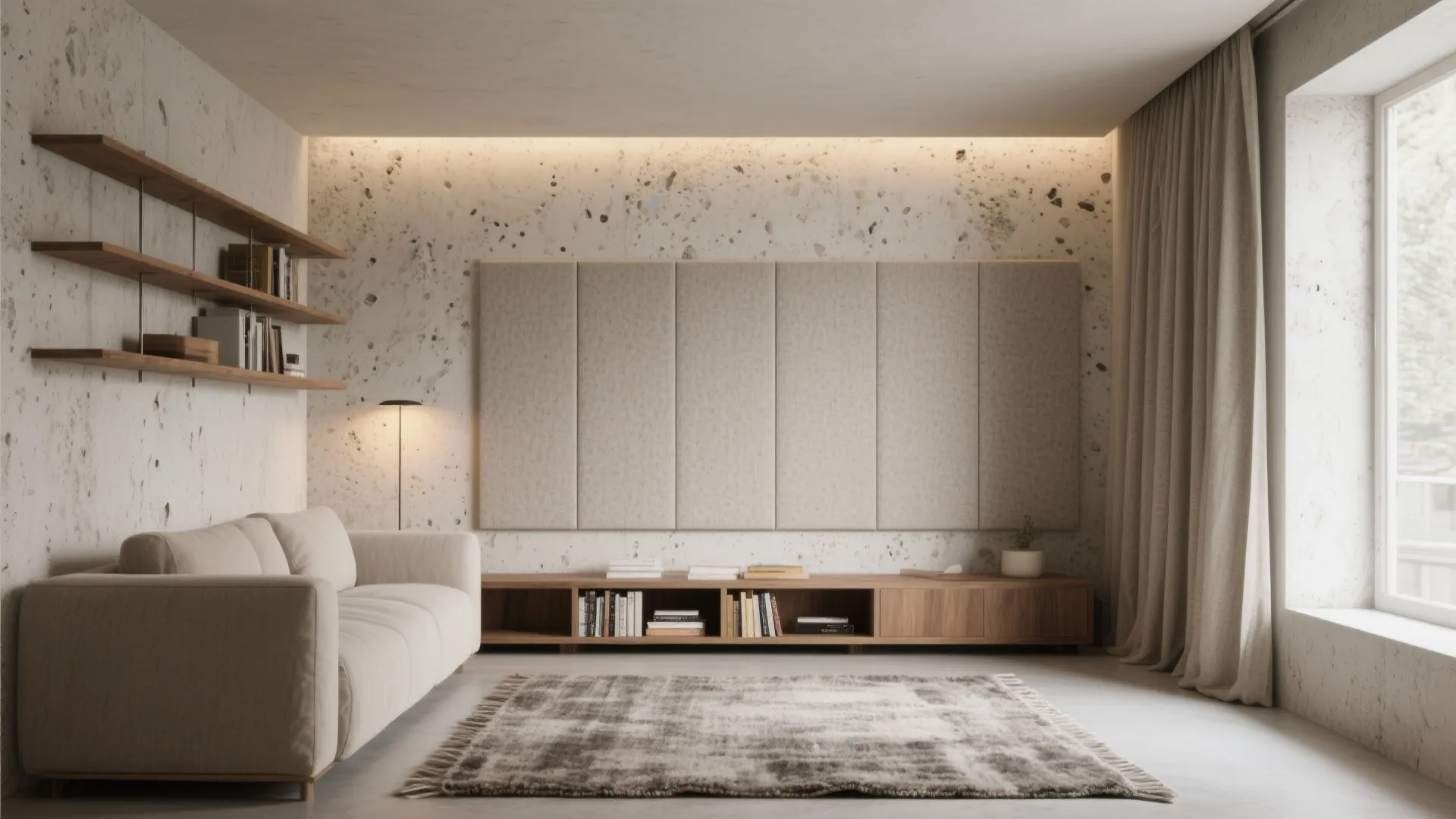 Acoustic Concrete Mixes and Hybrid Finishes