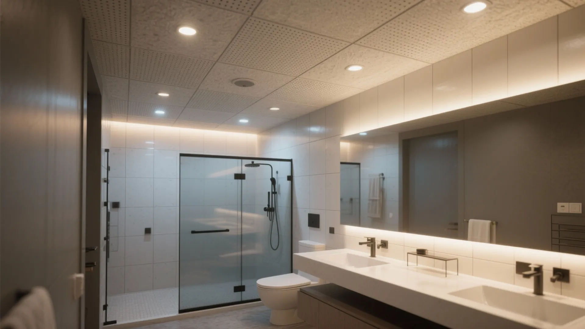 Acoustic drop with soft glow