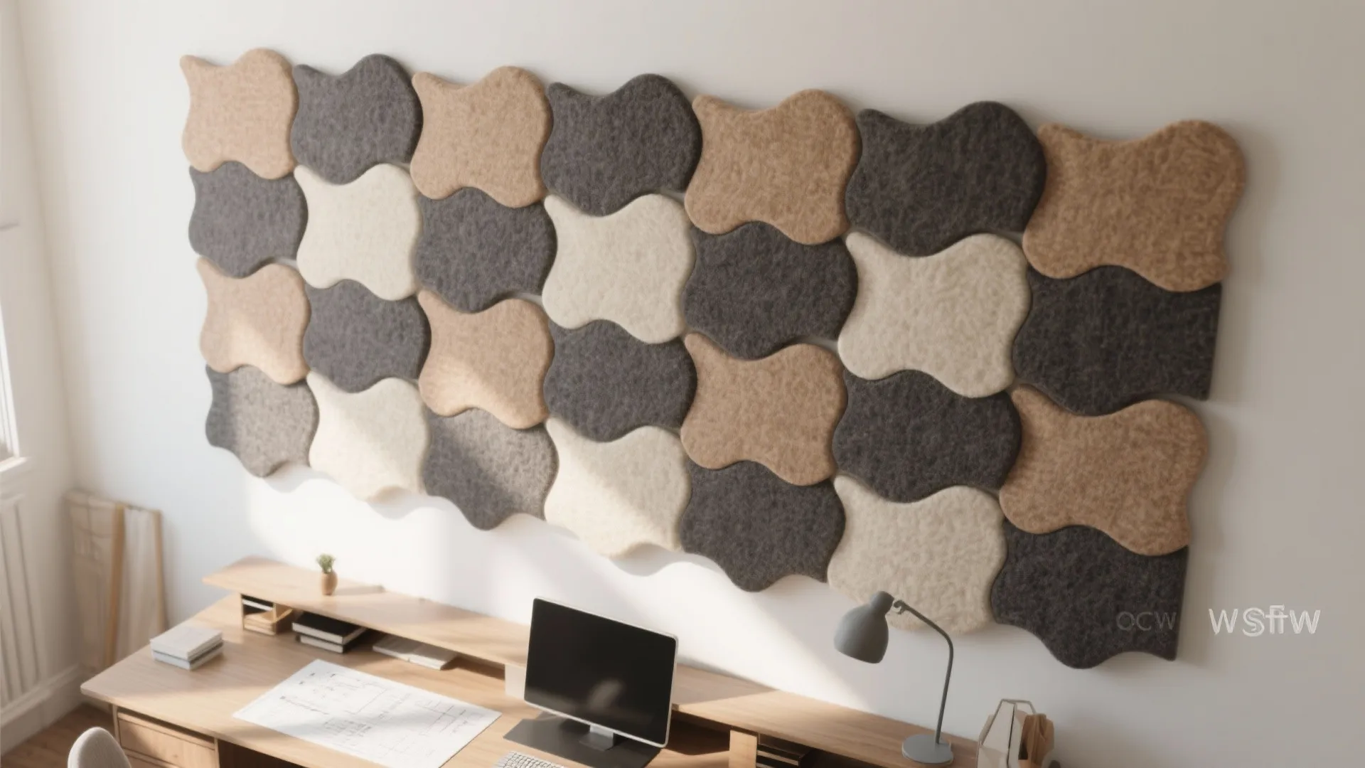 Acoustic Wool Felt Panels as Art