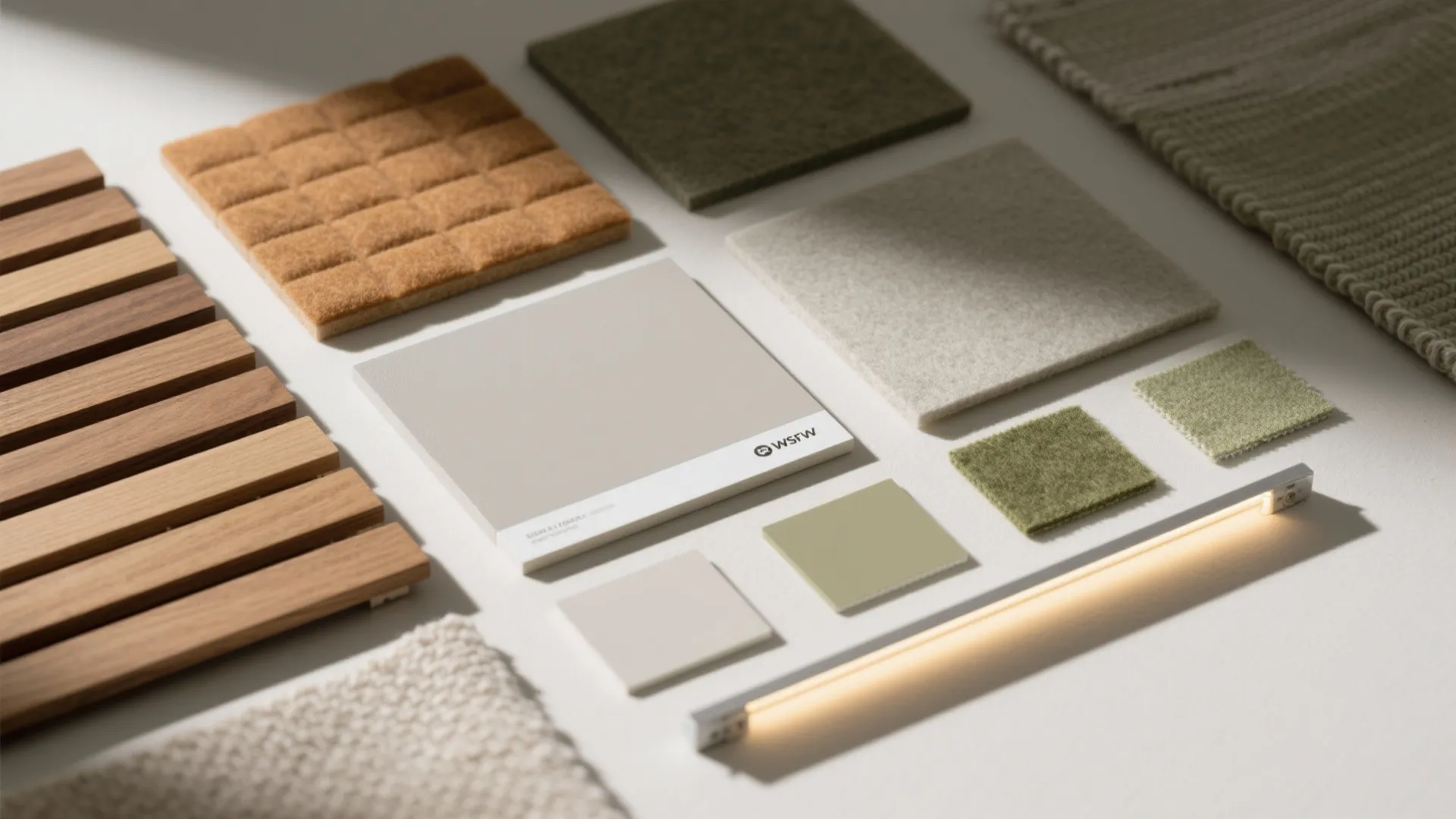 Hybrid Harmony: Wood + Color Blocking + Sound Control