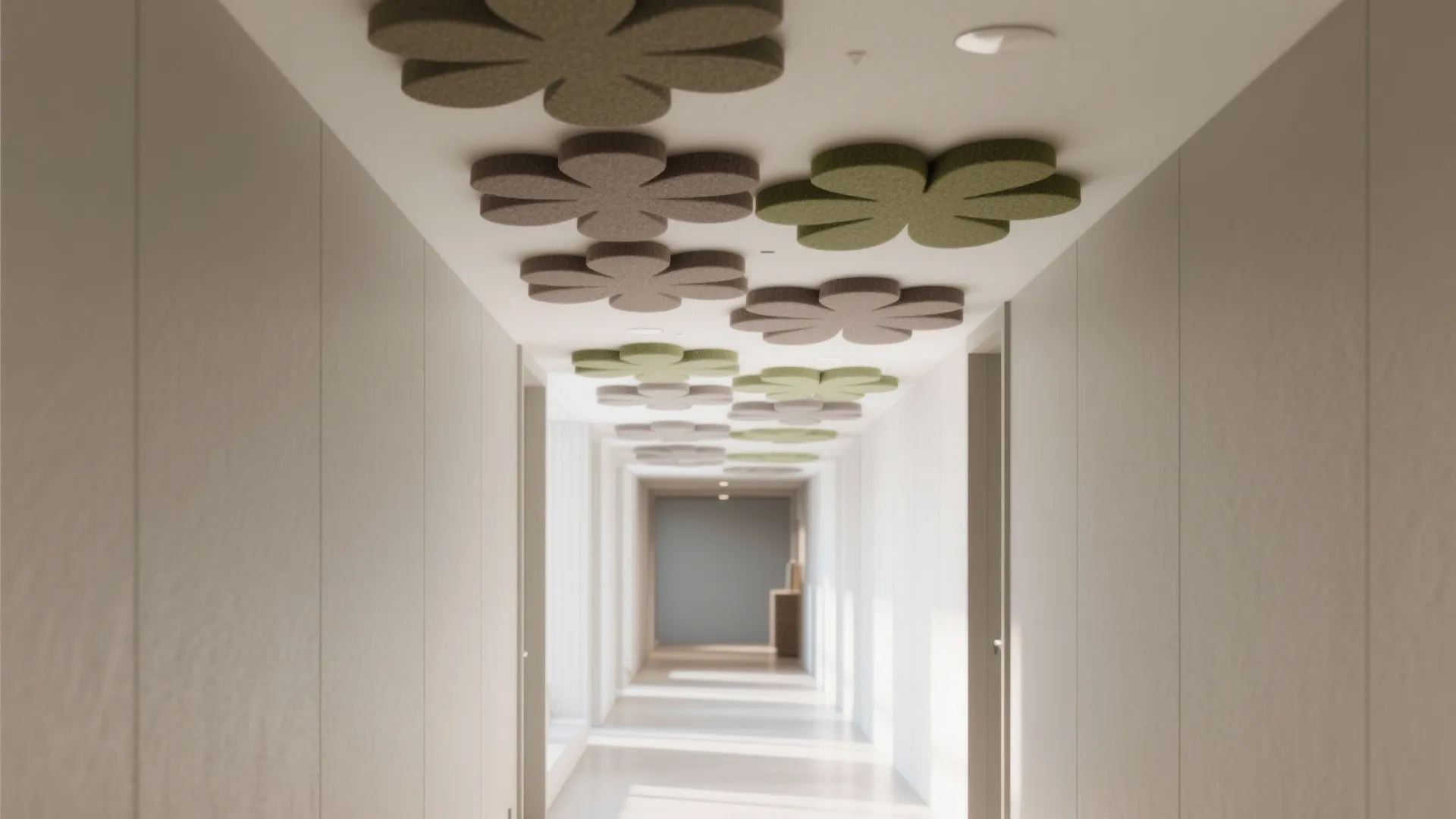 Floral Acoustic Panels or Fabric Ceiling Clouds