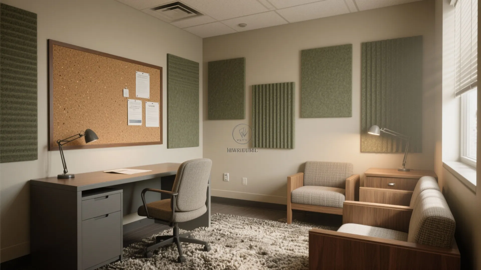 Acoustic layering for quiet focus