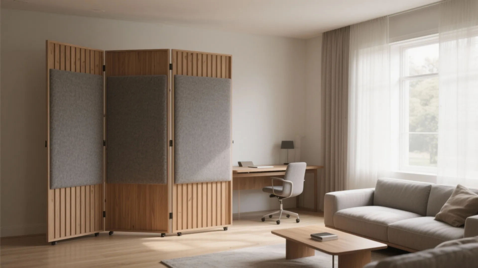 Foldable Acoustic Panels for Calm Corners