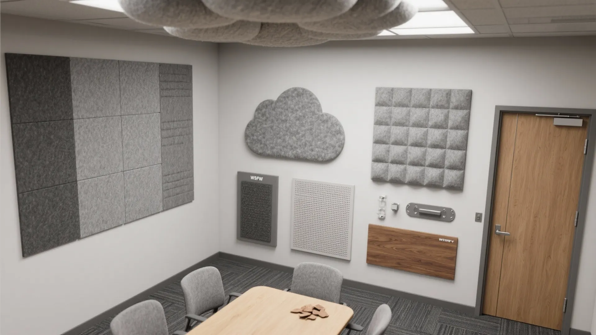 Acoustic Layers: Ceiling Clouds, Wall Panels, and Soft Finishes