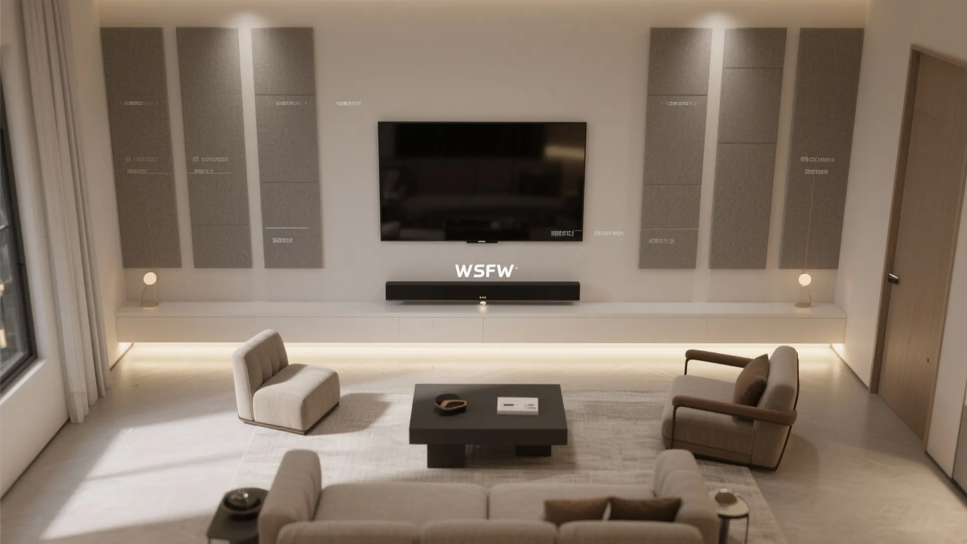 Acoustic Panels and Media Niche Integration