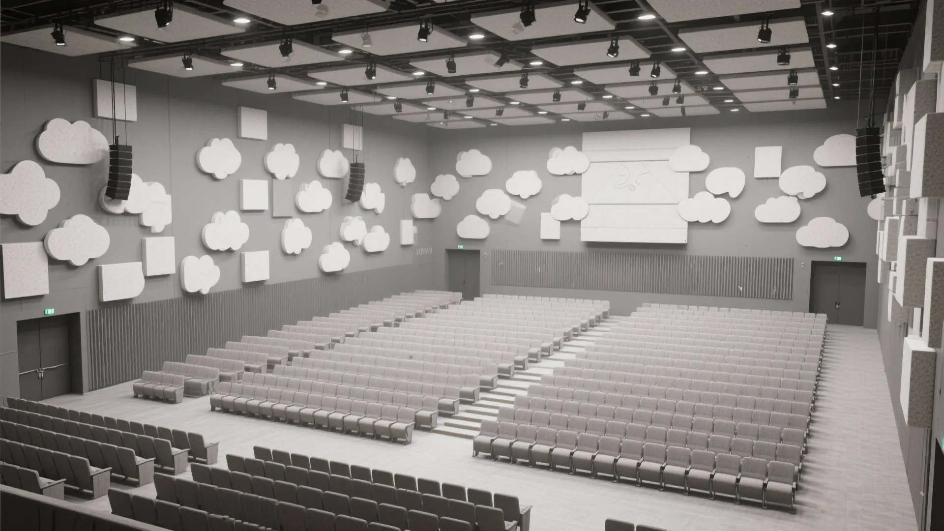 Acoustic Clouds and Baffles