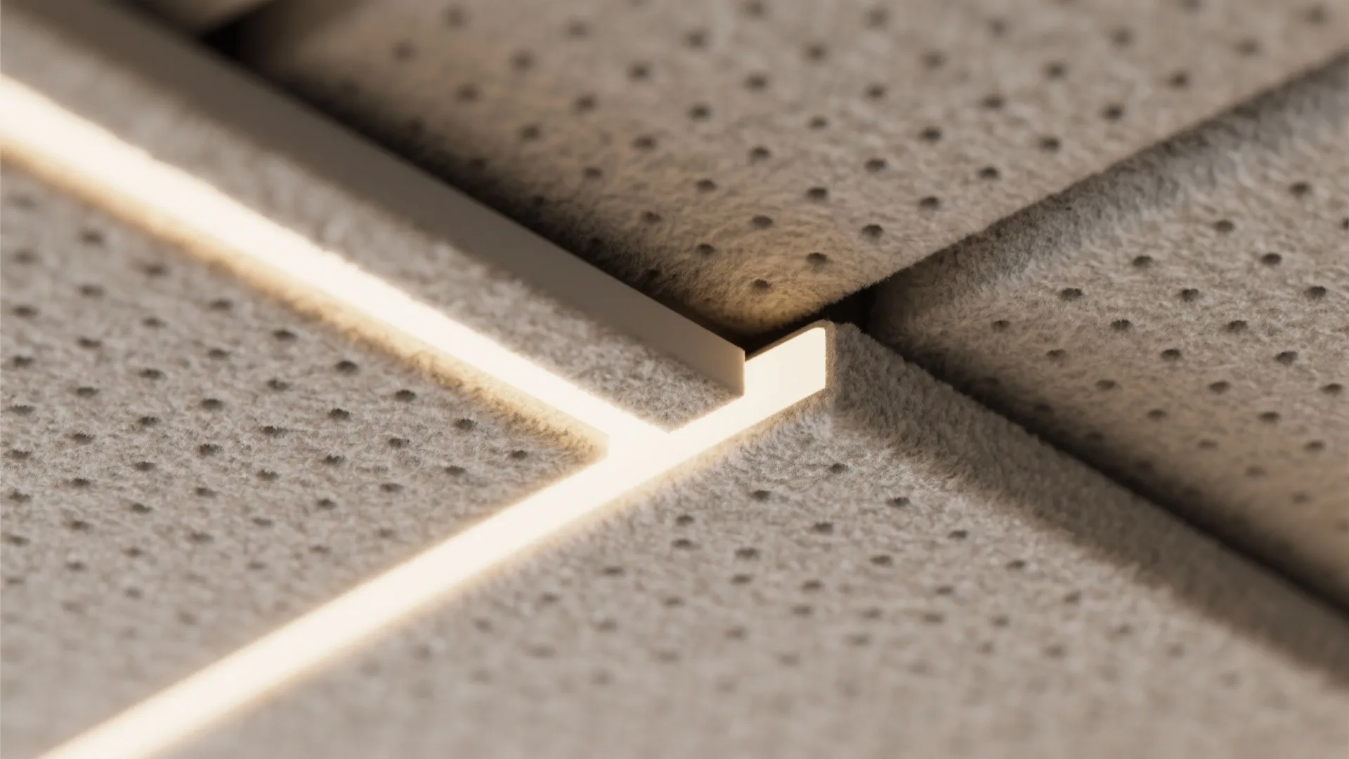 Acoustic Panels with Hidden Linear Lights