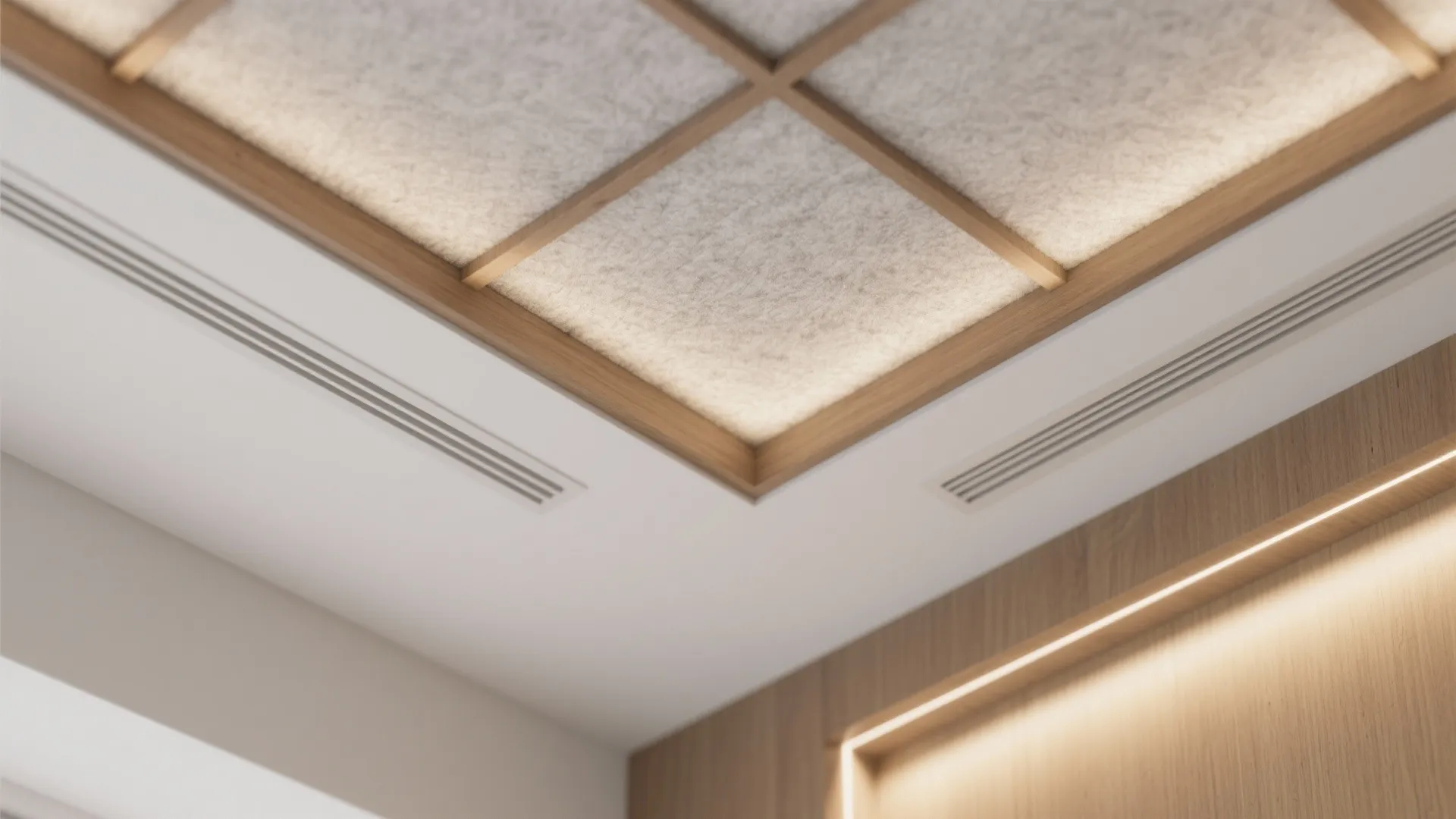 Quiet Coffered Ceiling: Control Sound and Incense