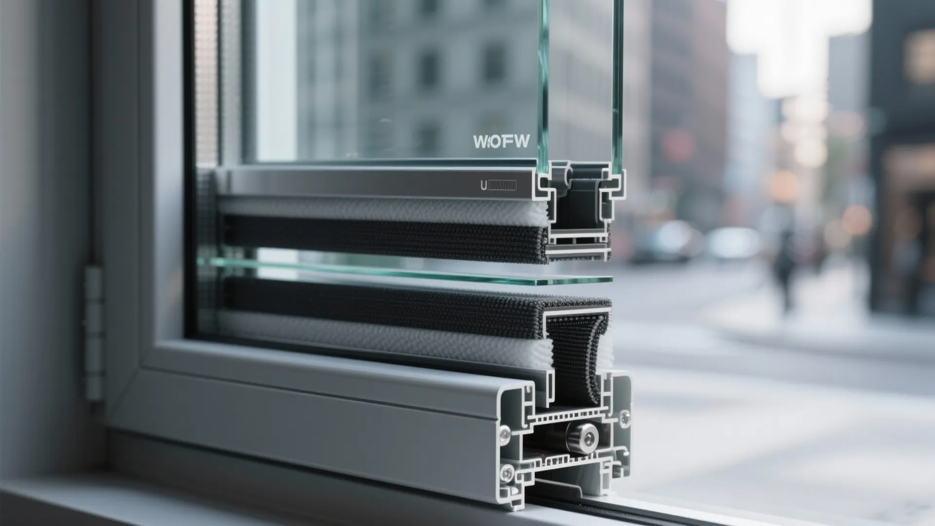 Acoustic laminated glass and tight seals for urban calm