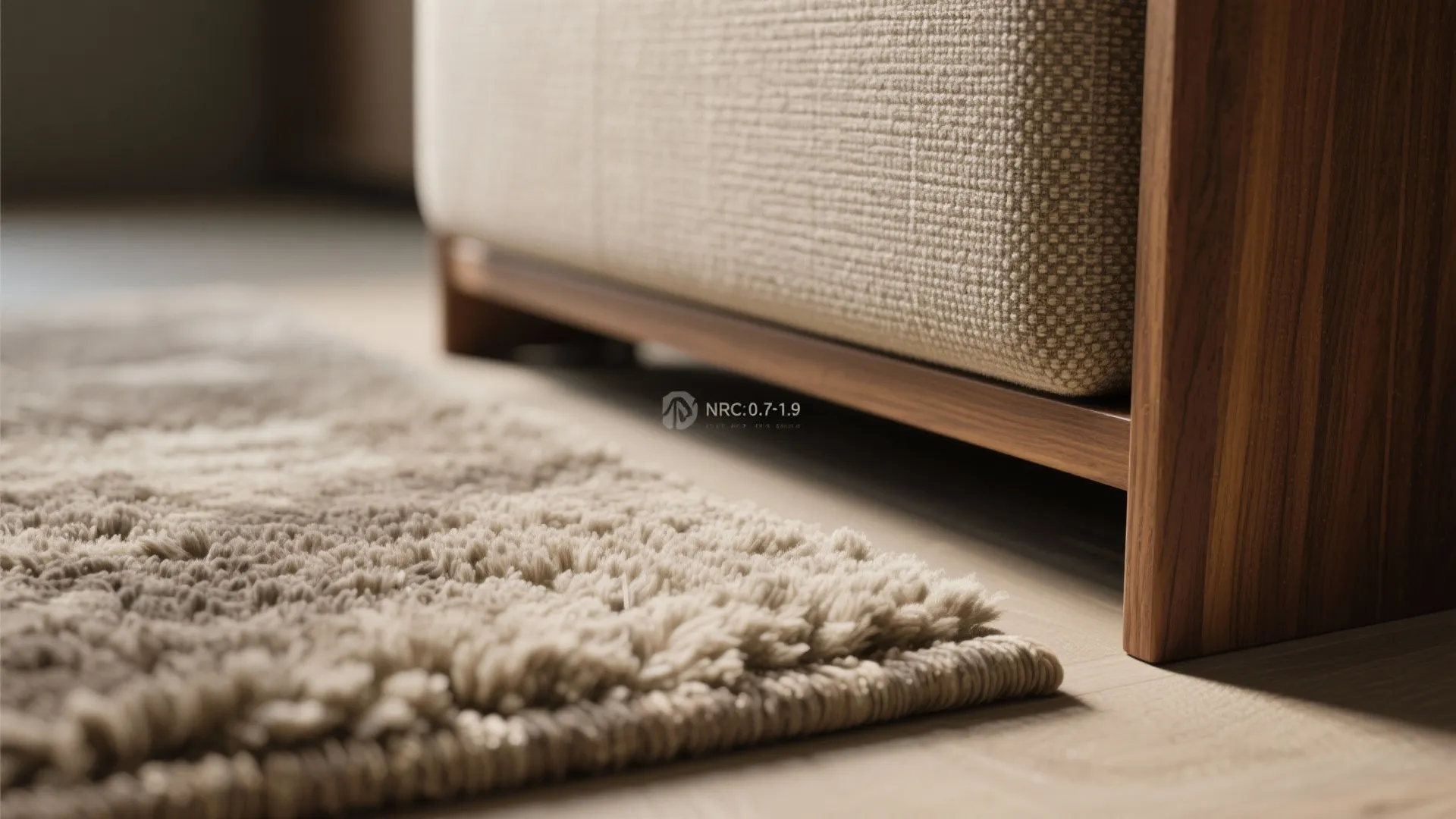 Quiet acoustics with fabric and wood