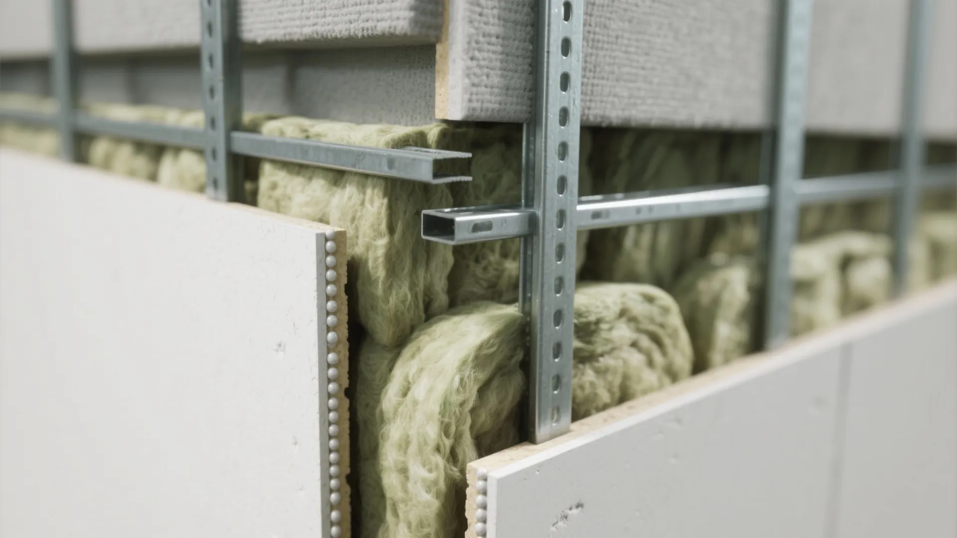 Quiet walls: acoustic and fire-smart assemblies