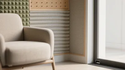 Calm Corner with Textured Wall Panels
